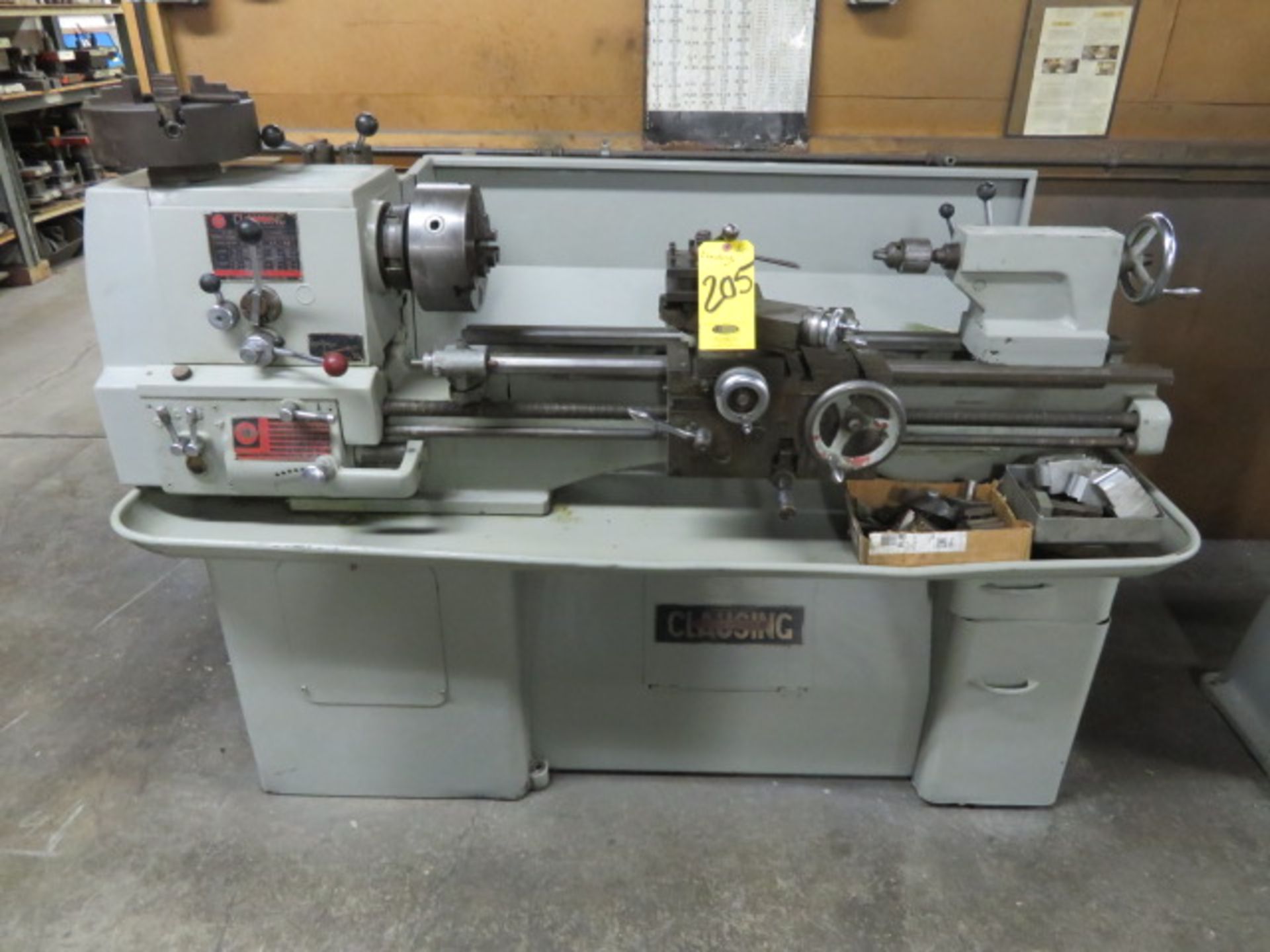 CLAUSING COLCHESTER 13" GAP BED ENGINE LATHE, S/N F3/68565, 13" X 36", 8-...