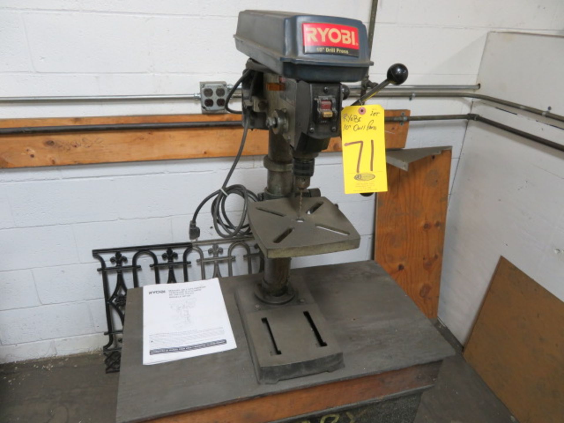 RYOBI 10" BENCH DRILL PRESS W/STAND