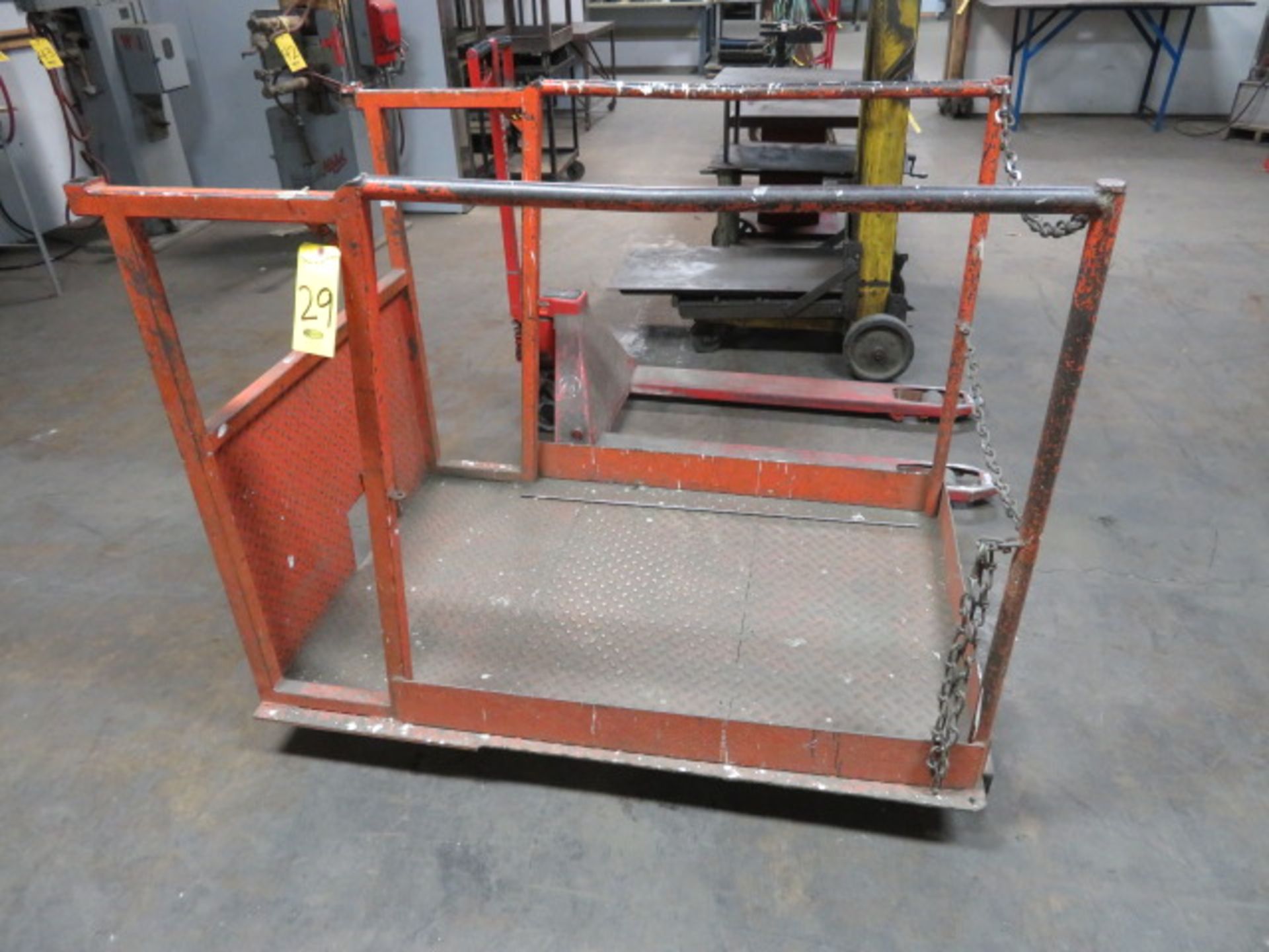 MAN LIFT PLATFORM W/FORK POCKETS - Image 2 of 2