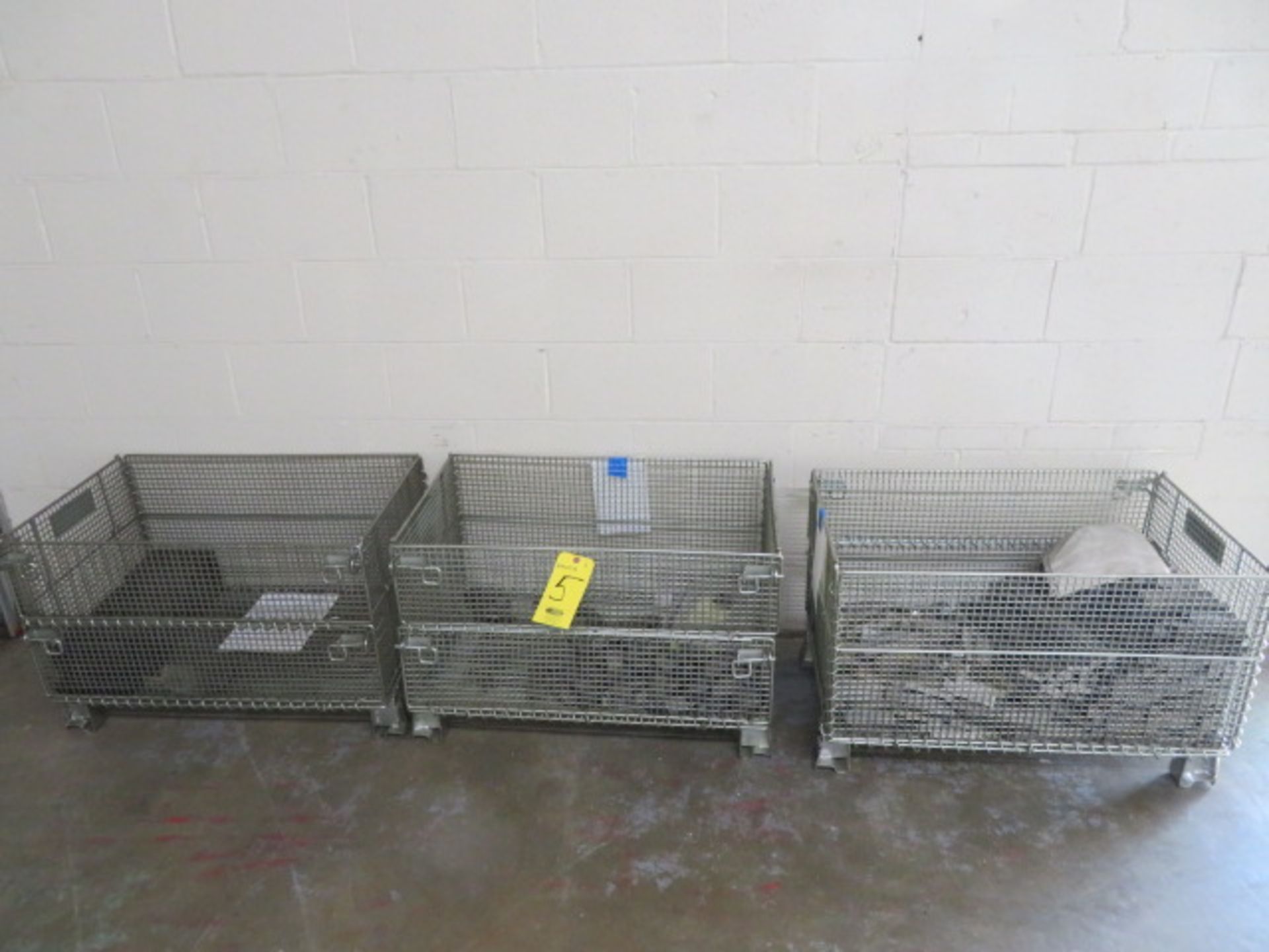 (3) 32 IN. X 22 IN. SS COLLAPSIBLE BASKETS (1000LB CAP/EA)