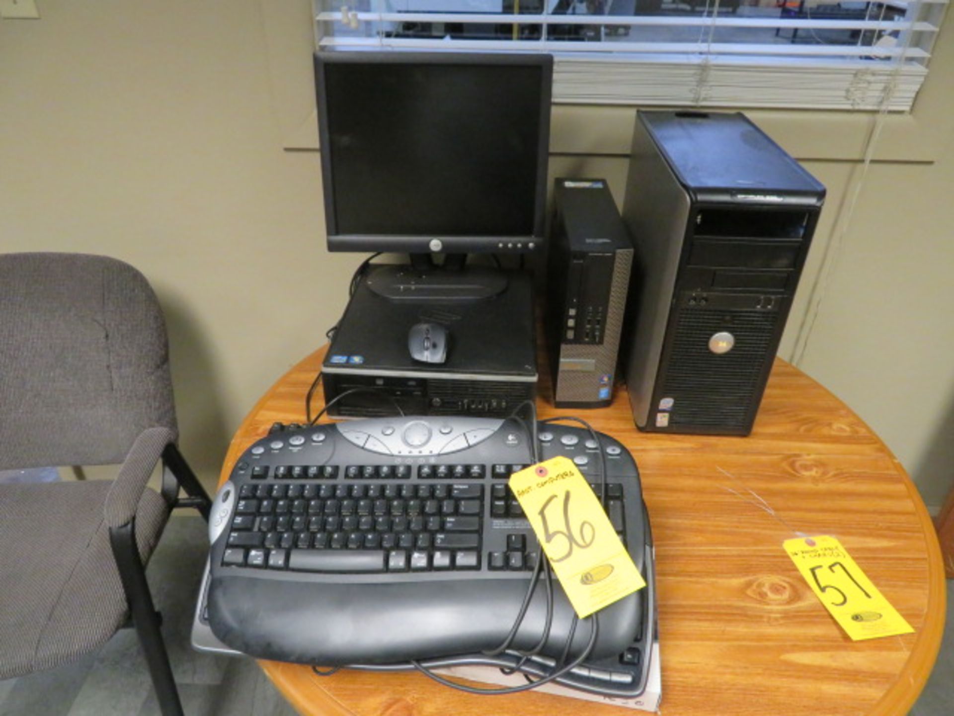 ASSORTED COMPUTERS, KEYBOARDS AND MONITOR