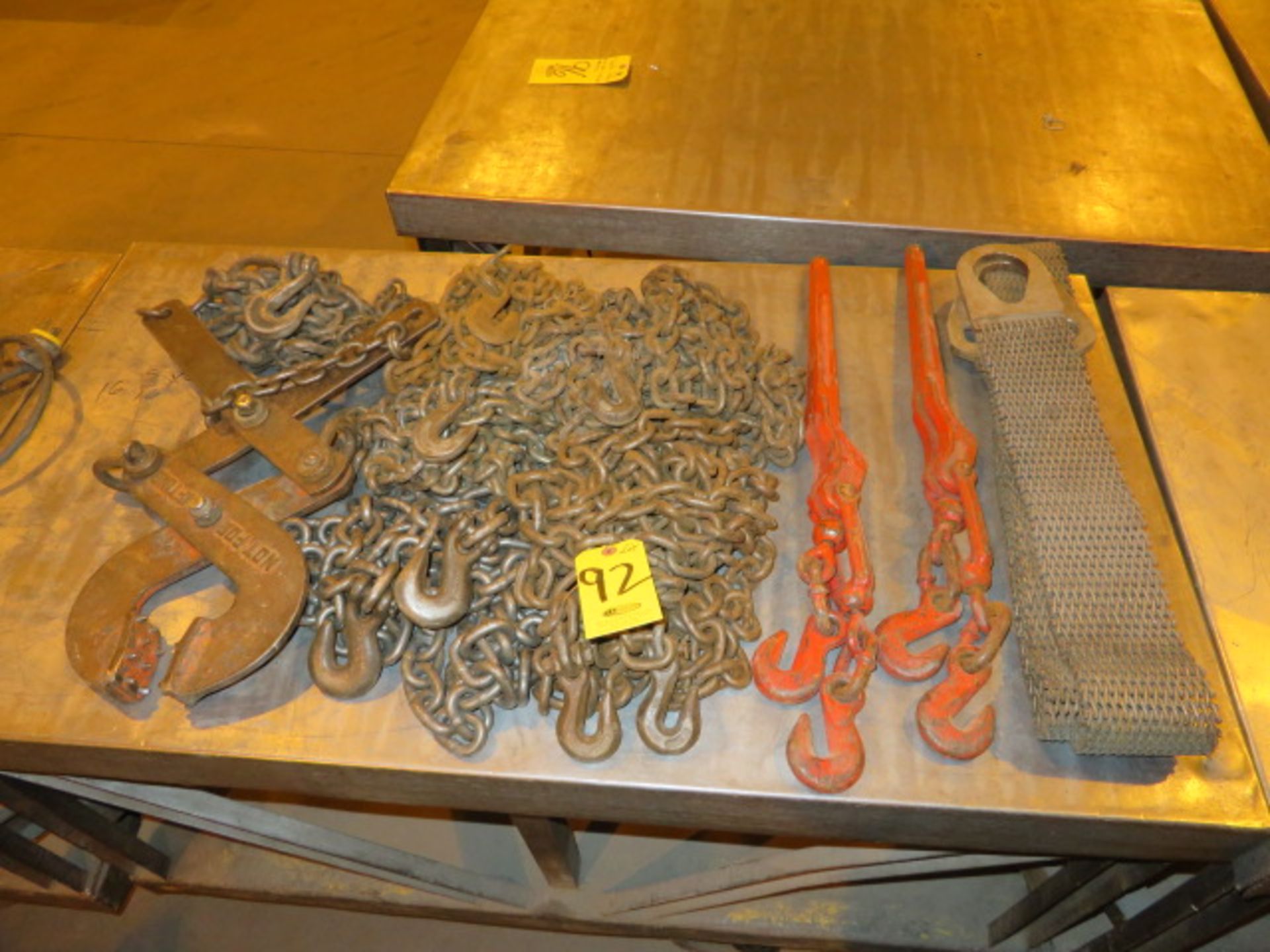 ASSORTED CHAIN, PALLET PULLER AND CHAIN BINDERS