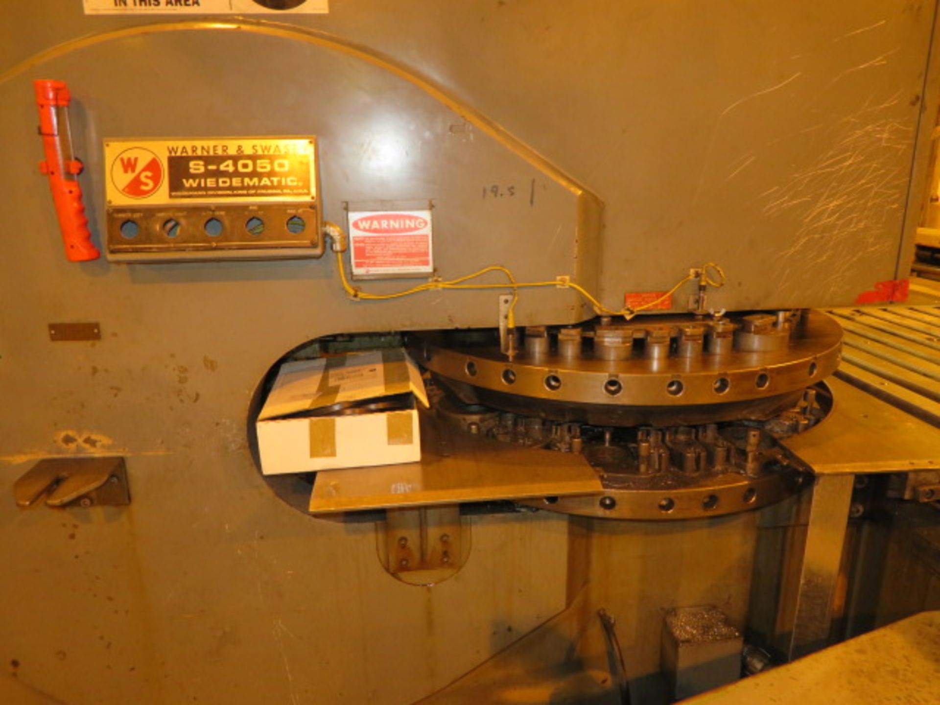 WARNER & SWASEY S4050 WIEDEMATIC CNC TURRET PUNCH, S/N 239 (RETROFITTED WITH) MILON X-CEL SLICER CNC - Image 3 of 9