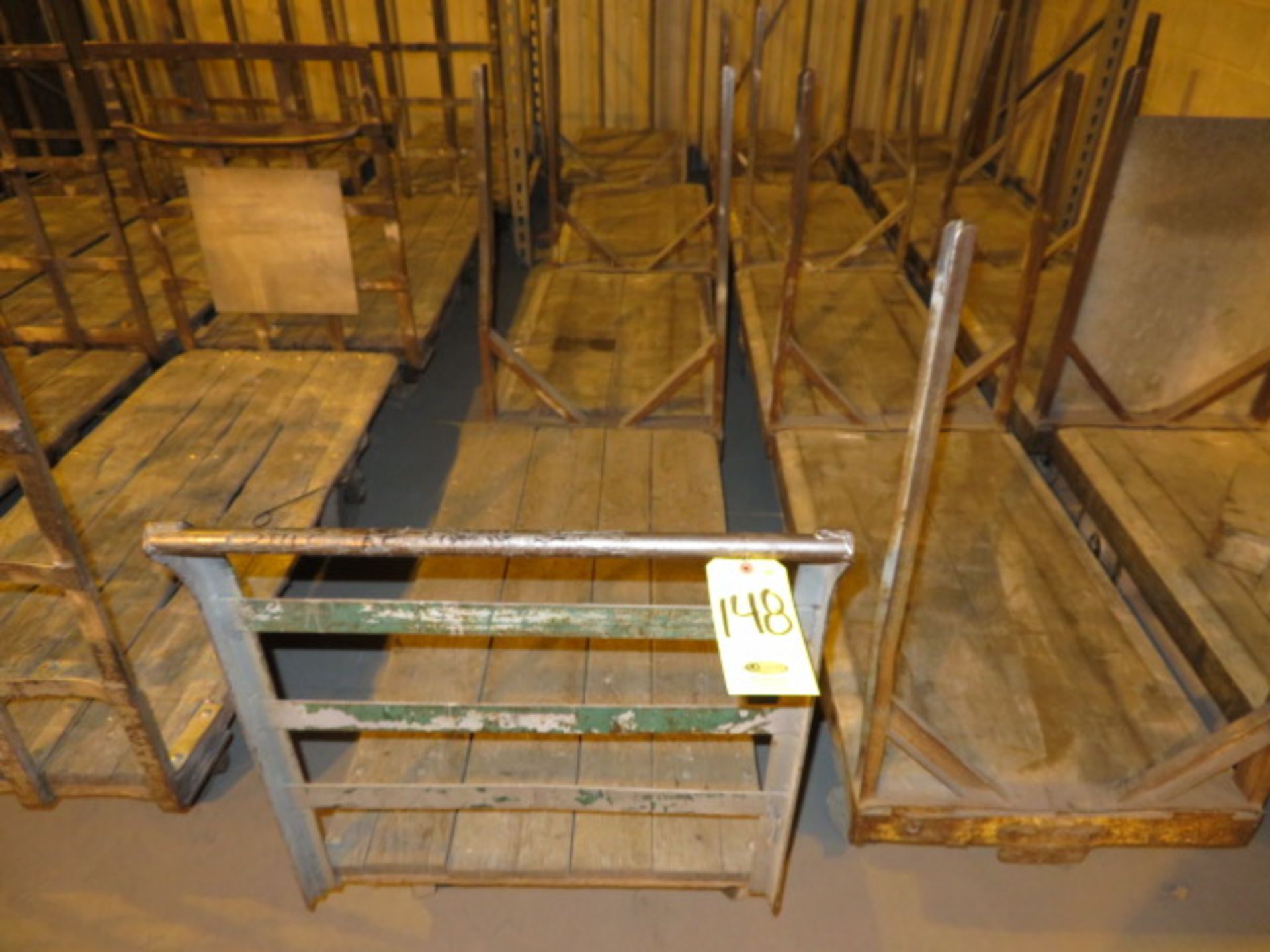 (4) 4 FT. FULL METAL WAREHOUSE CARTS