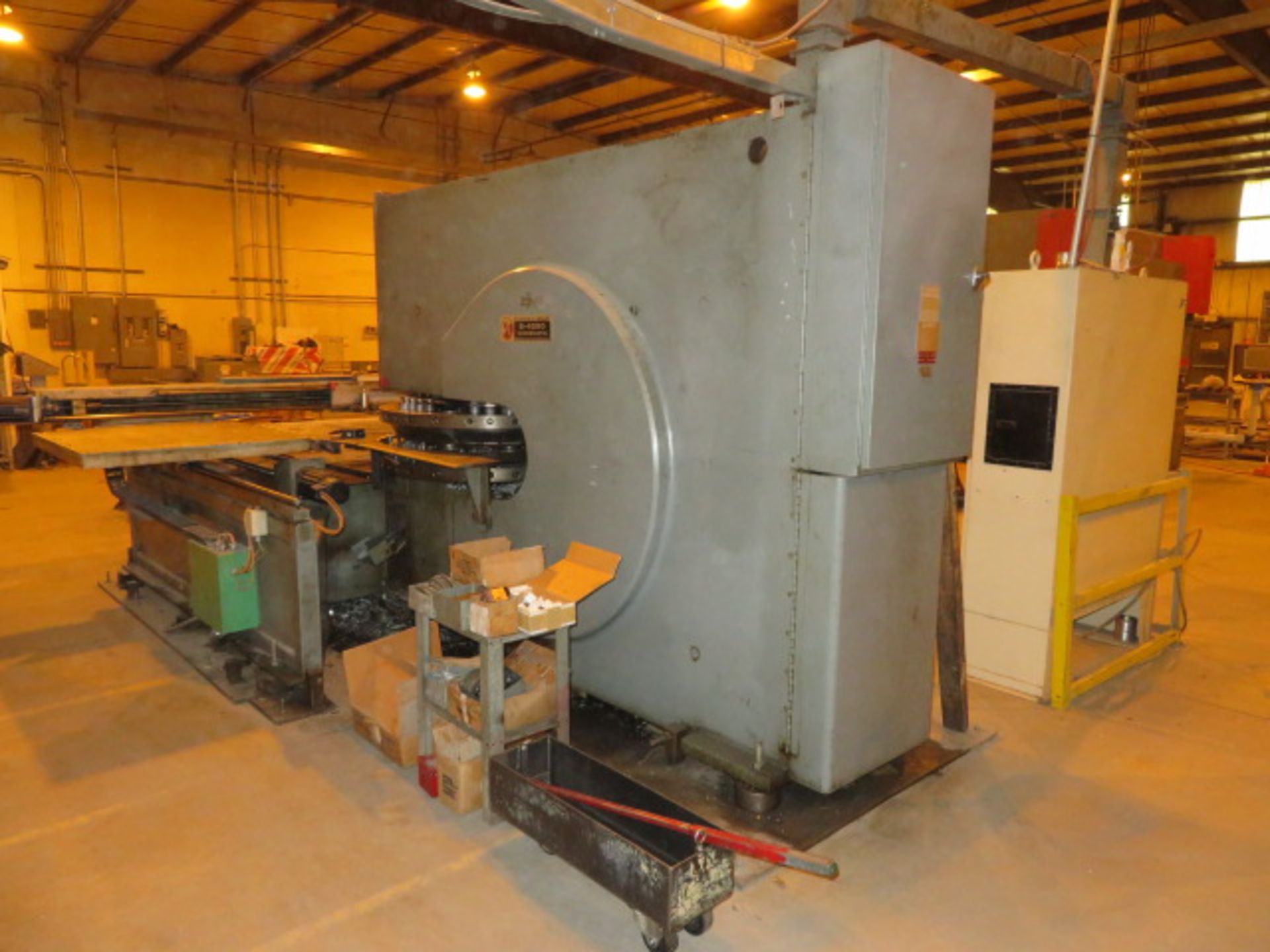WARNER & SWASEY S4050 WIEDEMATIC CNC TURRET PUNCH, S/N 239 (RETROFITTED WITH) MILON X-CEL SLICER CNC - Image 5 of 9