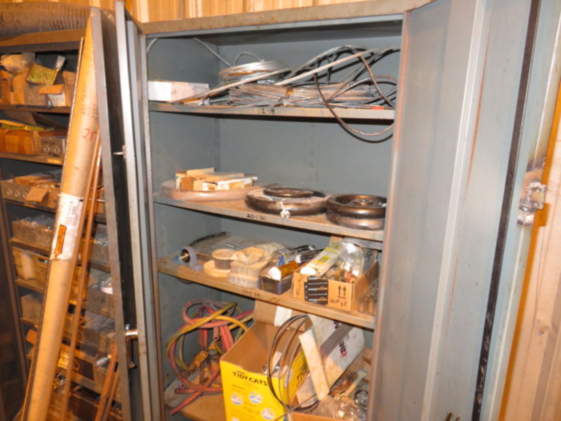 ASSORTED HARDWARE, COPPER TUBING, PIANO HINGES AND (3) DOUBLE-DOOR… - Image 7 of 7