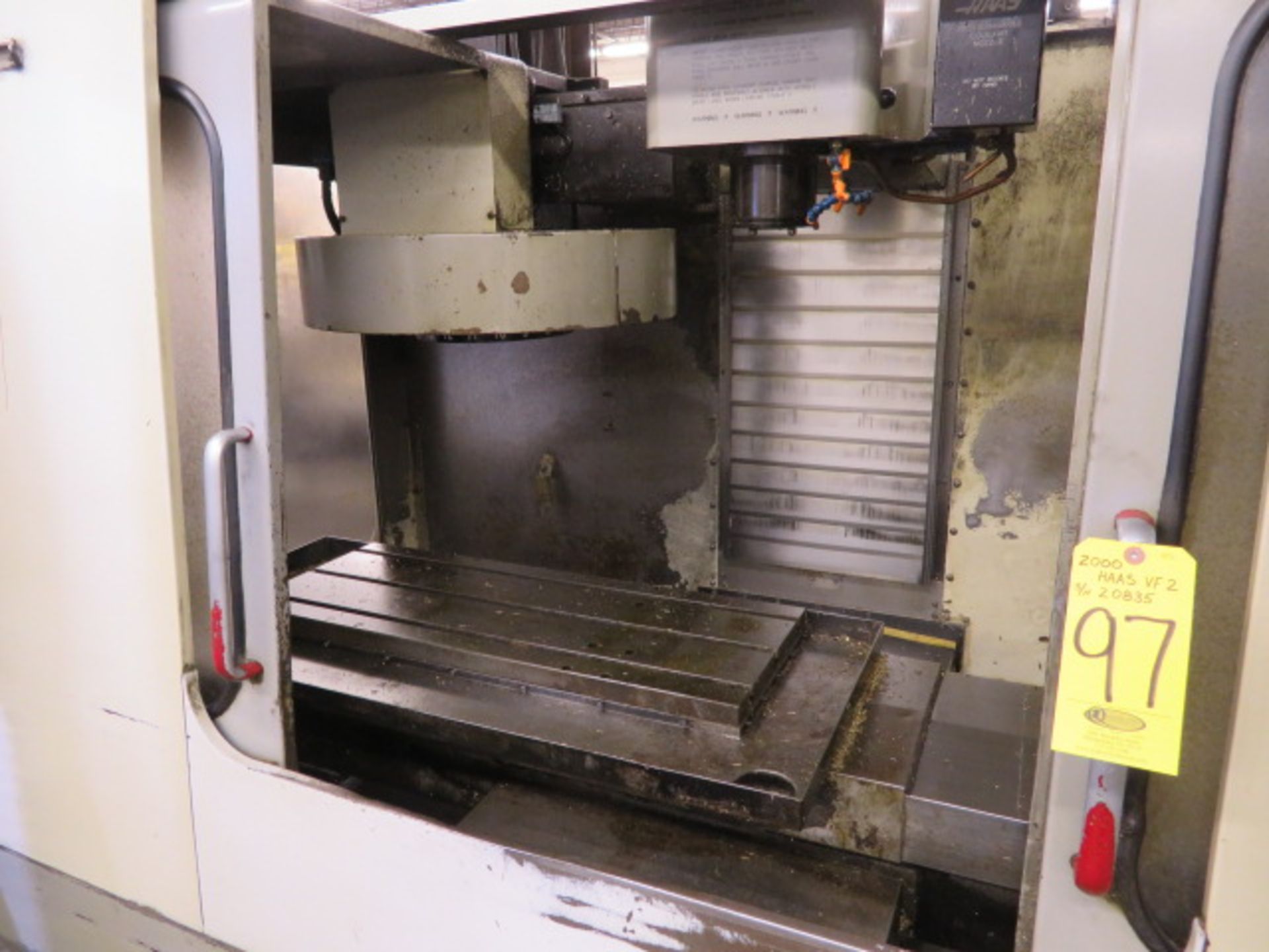 2000 HAAS VF-2 CNC Vertical Machining Center, S/N 20835, HAAS CNC Control, 4TH AXIS ENABLED - Image 2 of 6