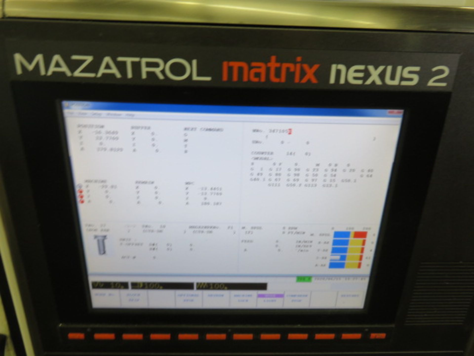 2014 MAZAK VCN 700D#50-II Nexus 700D-II CNC Vertical Machining Center, S/N 252371, MAZATROL Matrix - Image 11 of 11