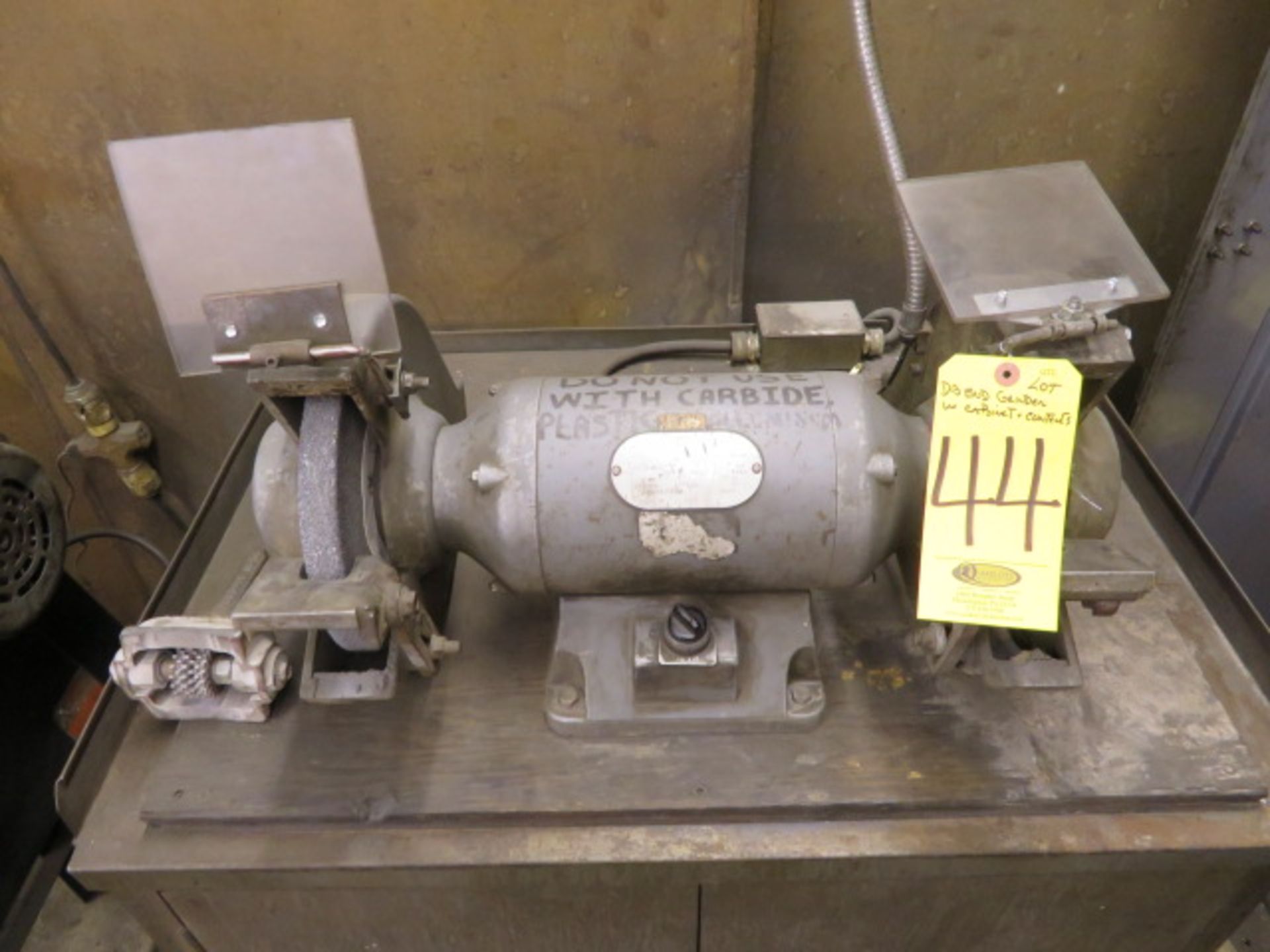 BALDOR 1Z853-G 8 IN. DBL END BENCH GRINDER W/CABINET - Image 2 of 3