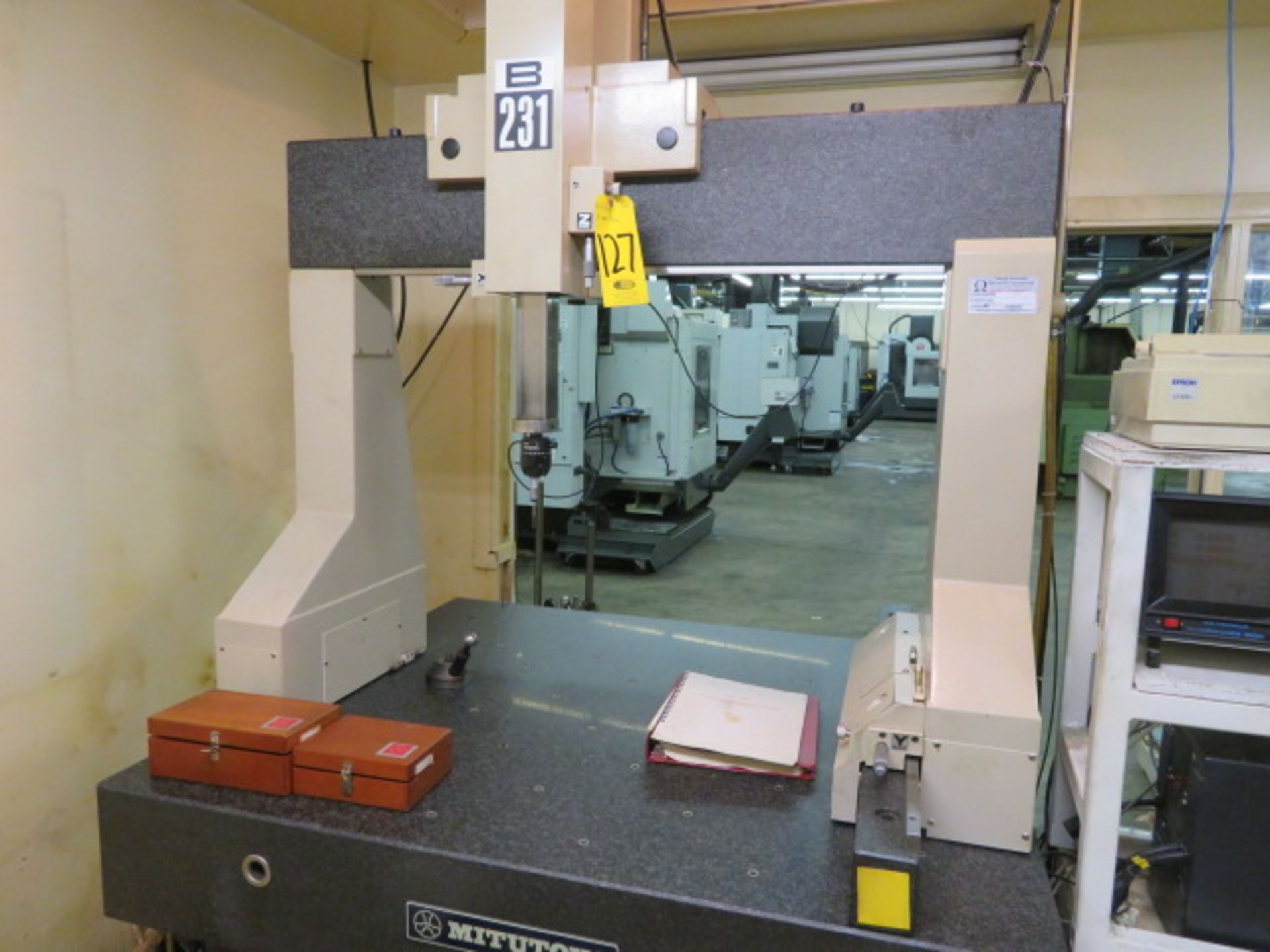 MITUTOYO B231 10/10 Coordinate Measuring Machine (CMM), S/N 8404615, Code 806M-6, Range: X-28", 24", - Image 2 of 6