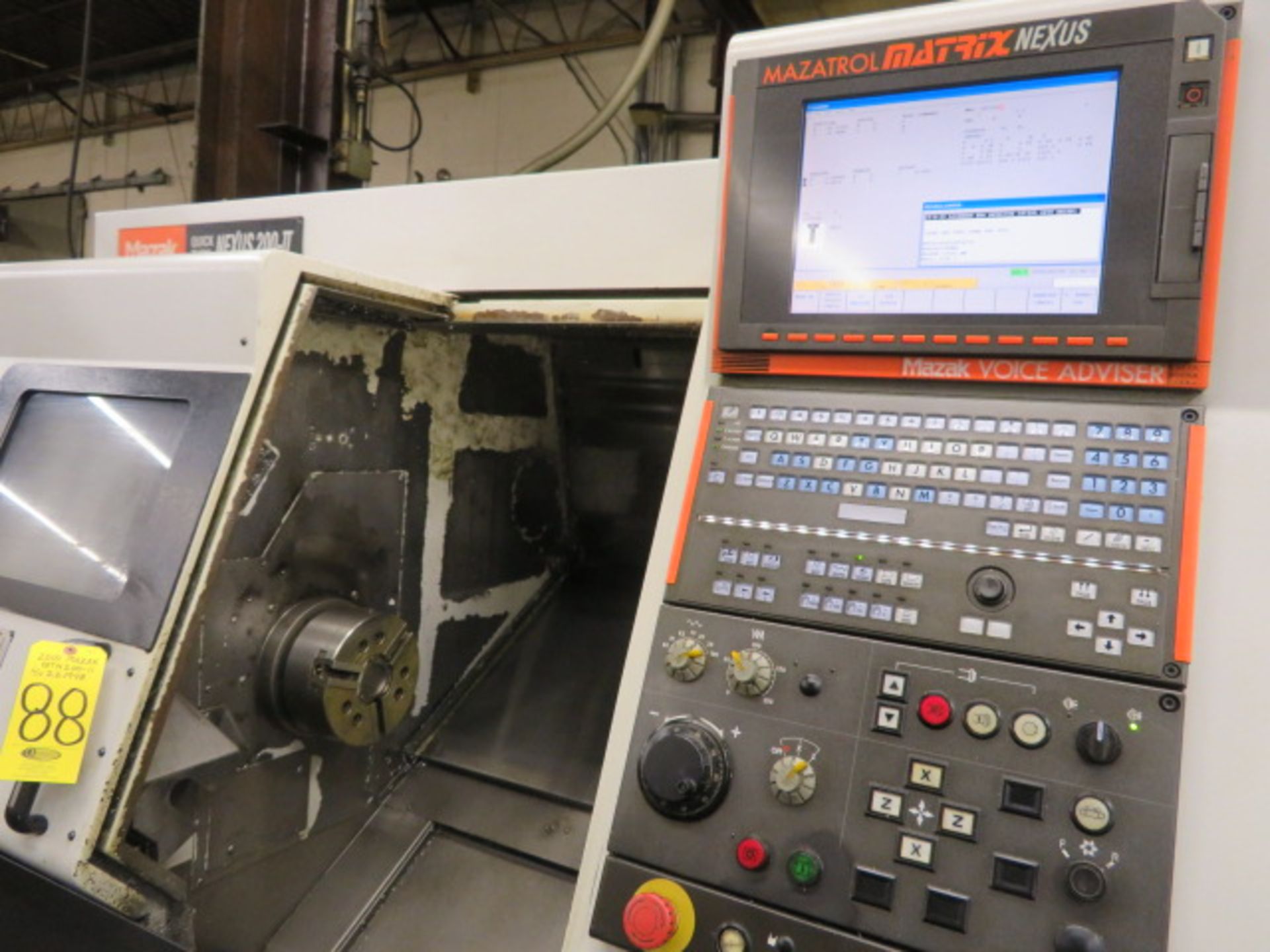 2010 MAZAK QTN 200-II Quick Turn Nexus II CNC Turning Center, S/N 221948, MAZATROL Matrix Nexus - Image 3 of 6