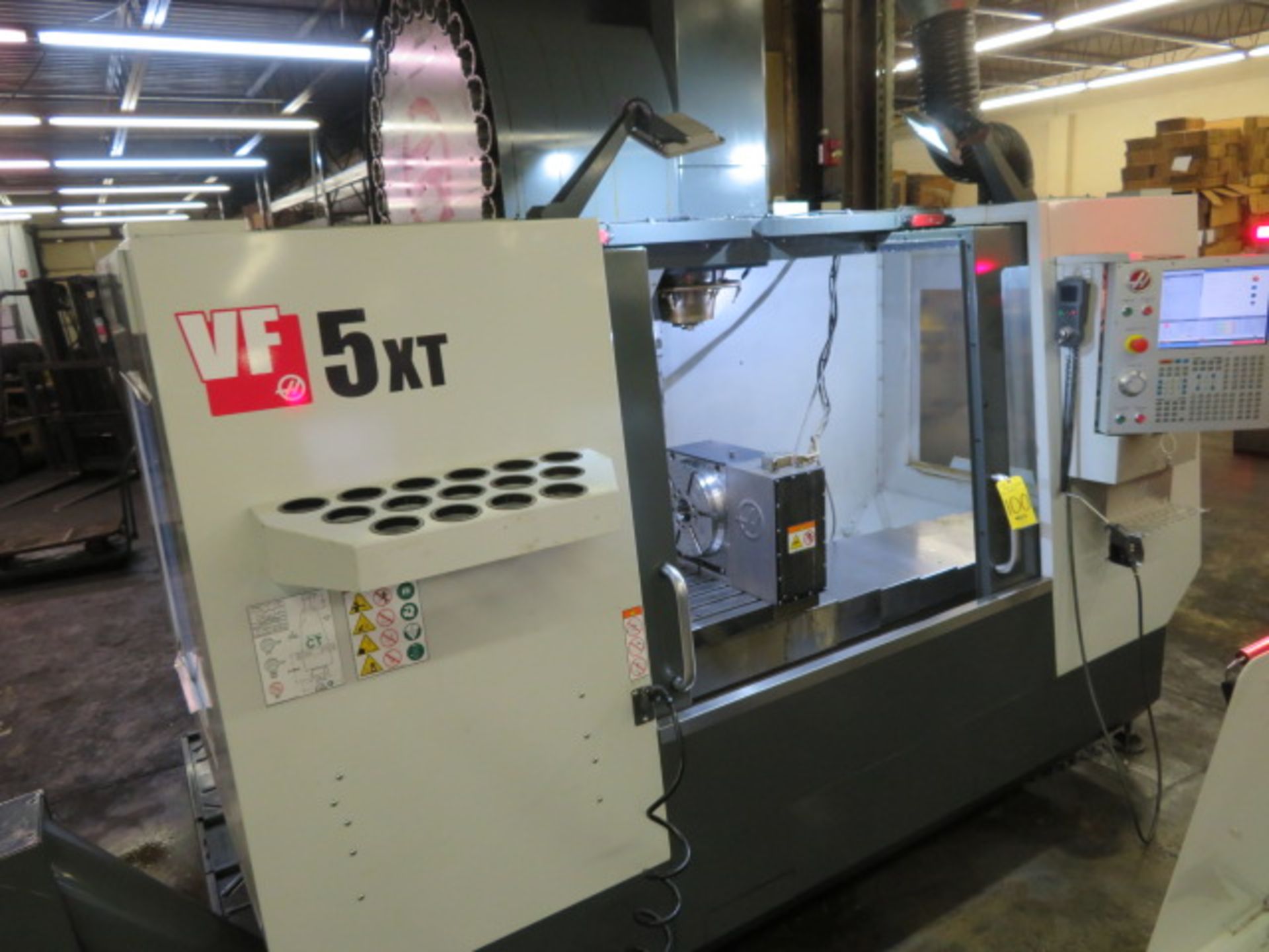 2018 HAAS VF5-50XT CNC Vertical Machining Center, S/N 1151875, HAAS Control, 4TH AXIS ENABLED - Image 7 of 11