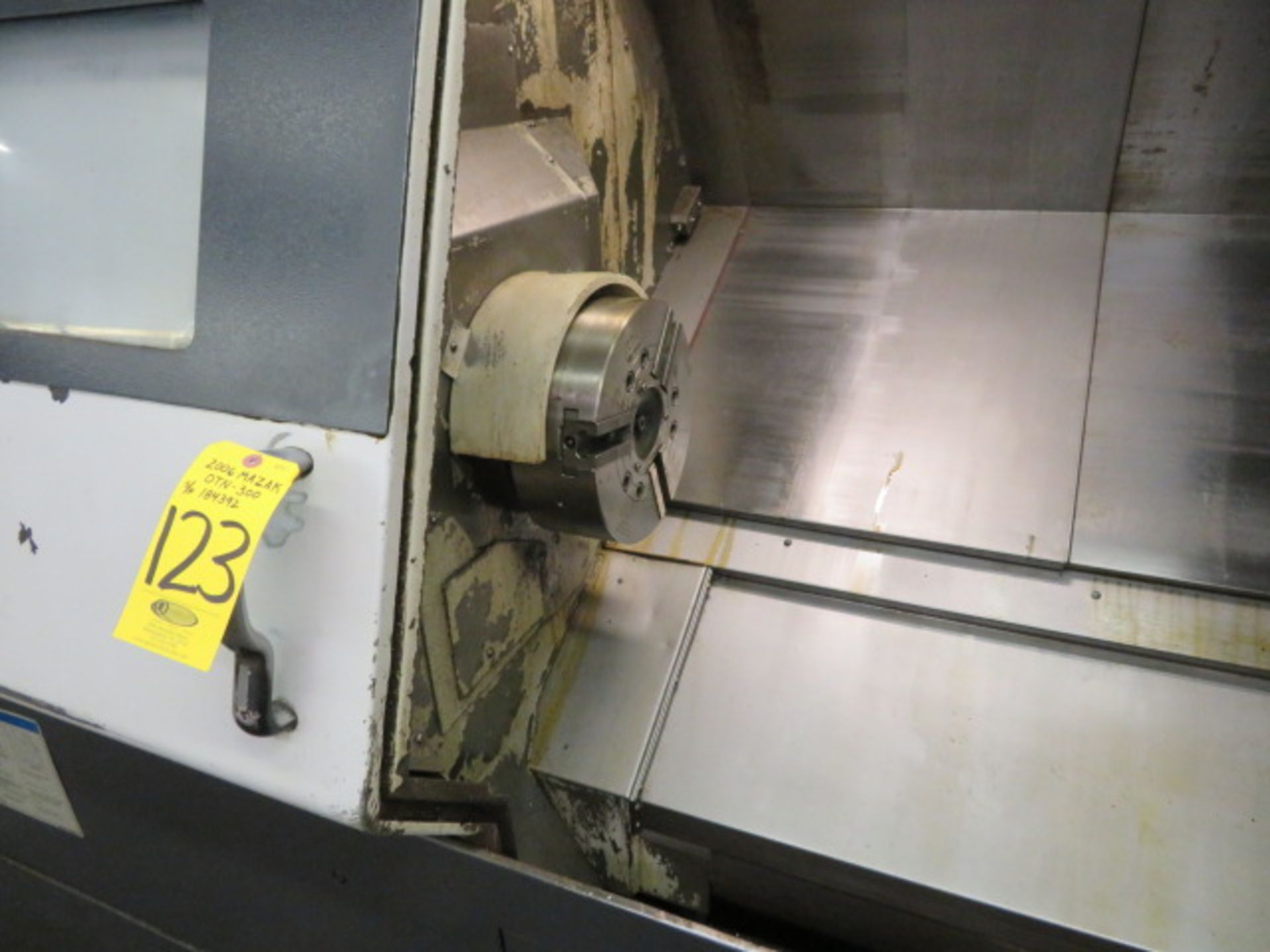 2006 MAZAK QTN 300 Quick Turn Nexus 300 CNC Turning Center, S/N 184392, MAZATROL 640-T Nexus CNC - Image 3 of 8