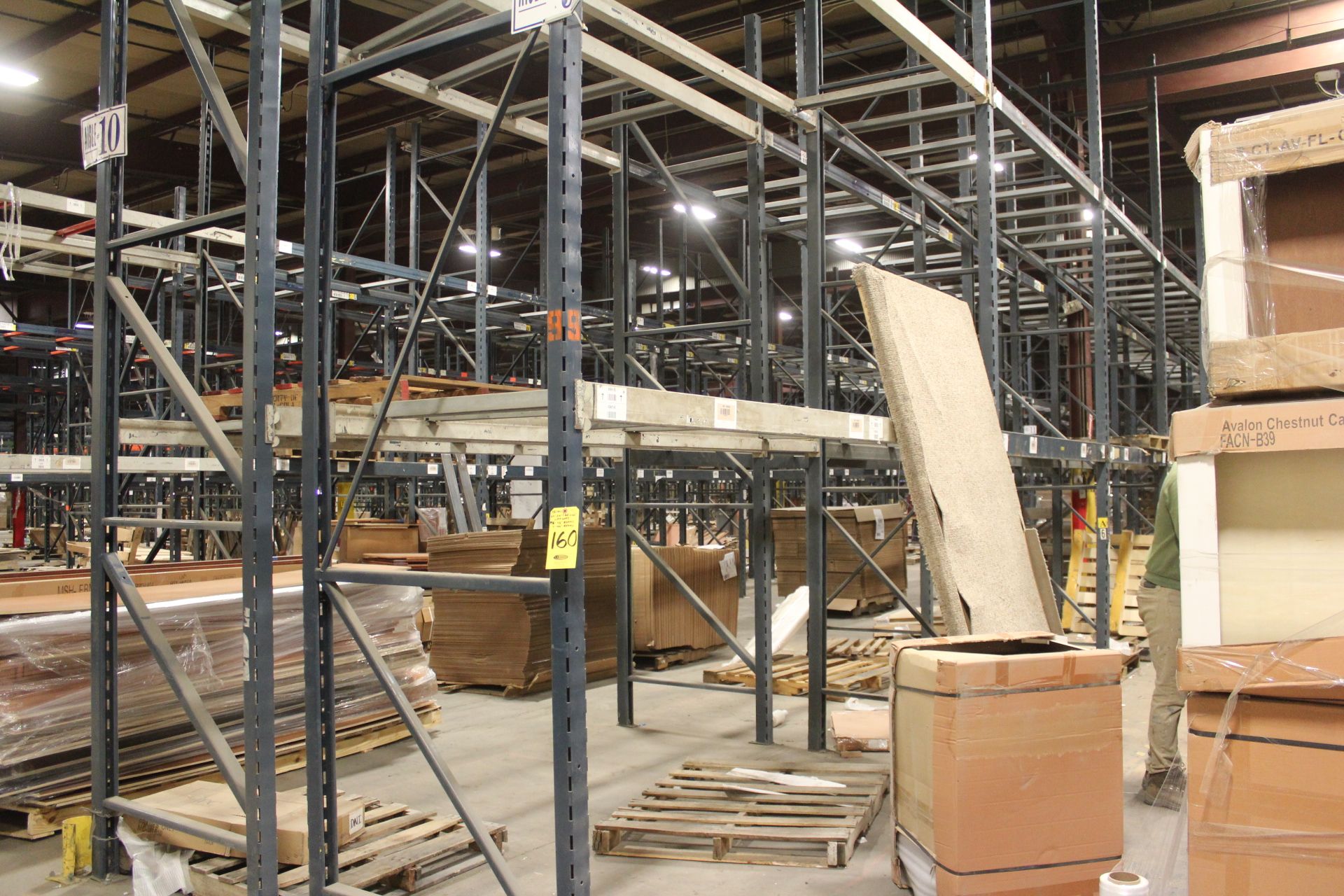 (38) SECTIONS CLIP TYPE PALLET RACKING-(40) 210" & 168" x 42" UPRIGHTS, (144) 98" & (2) 144" BEAMS-N - Image 2 of 2