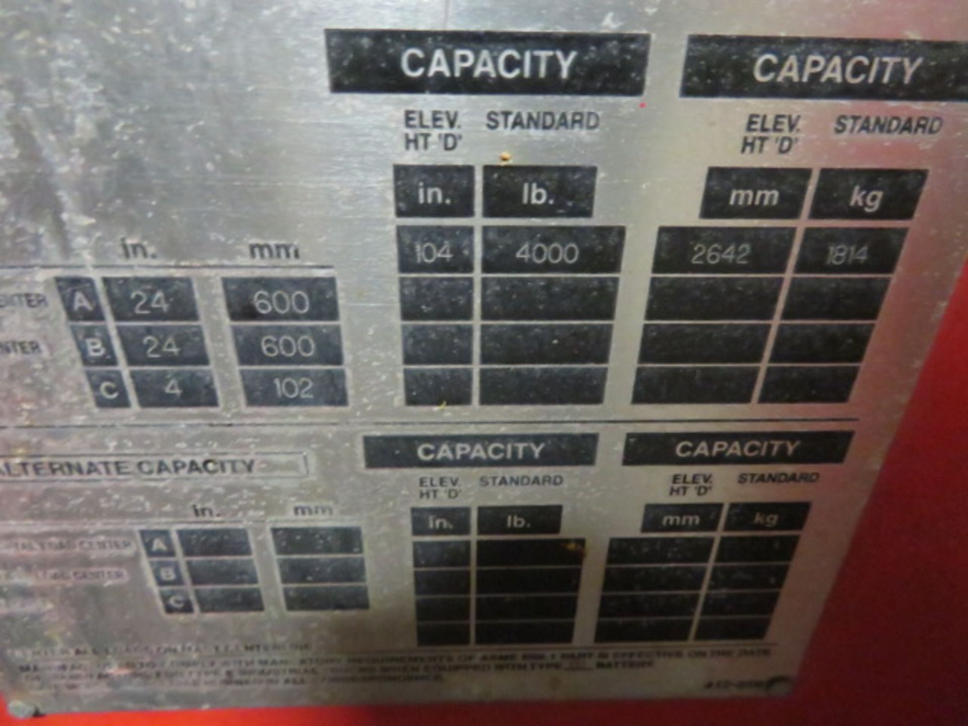 RAYMOND STAND UP FORK LIFT (AS-IS) - Image 4 of 5