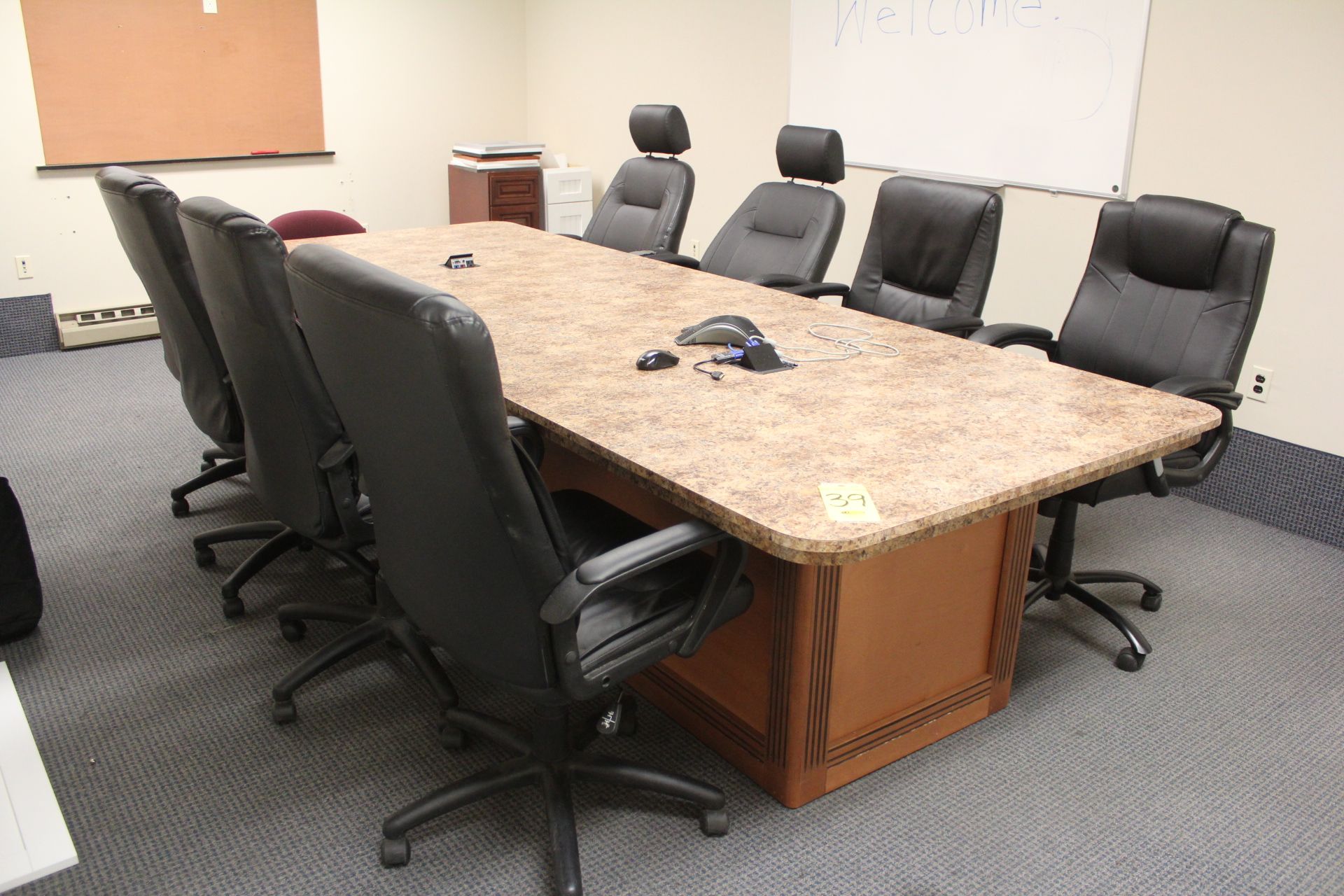 CONFERENCE TABLE AND CHAIRS