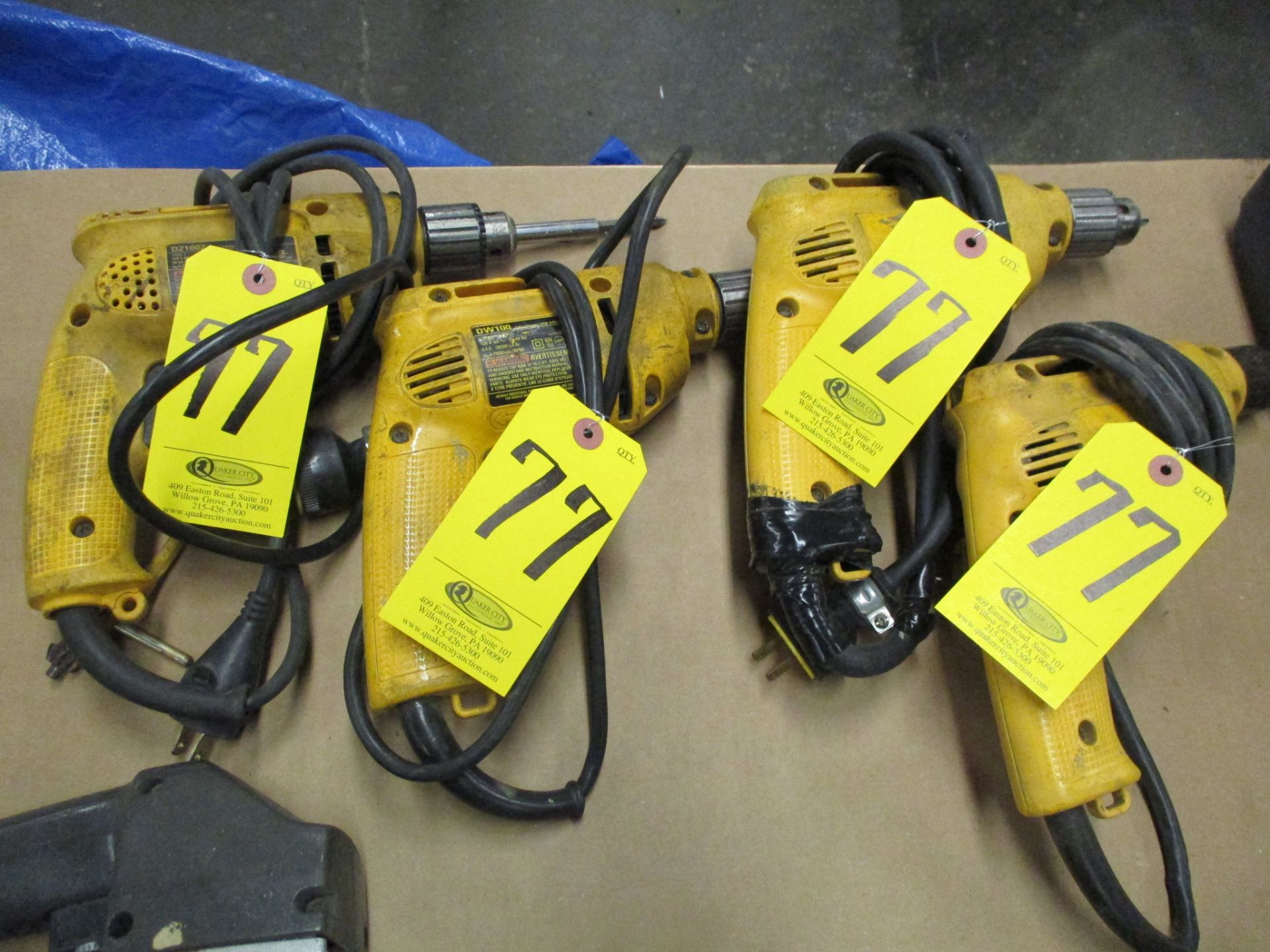 (4) DeWalt Electric Drills