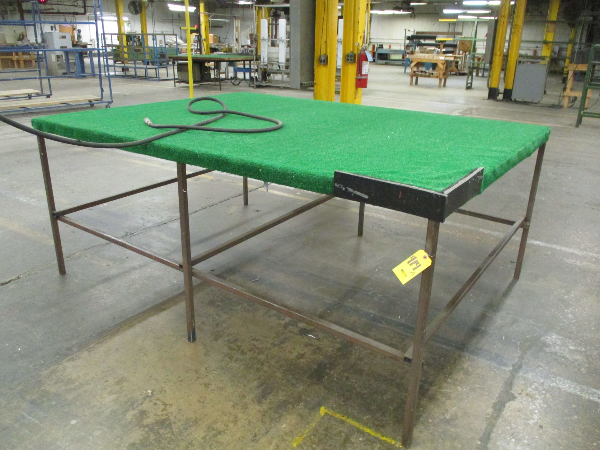 6' x 8' Steel Table with Carpet Top