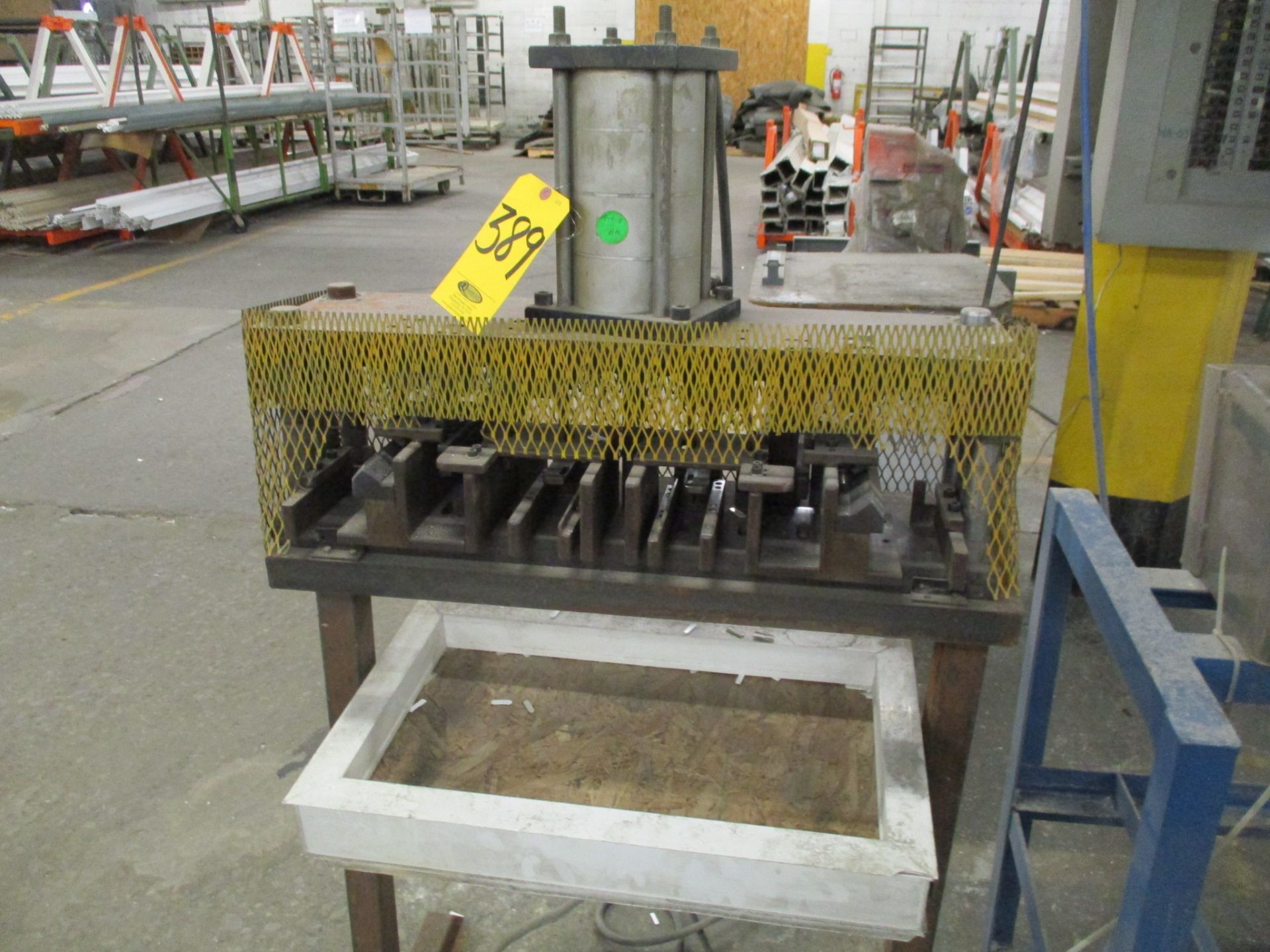 Pneumatic Punch with Foot Control, Mounted on Steel Stand