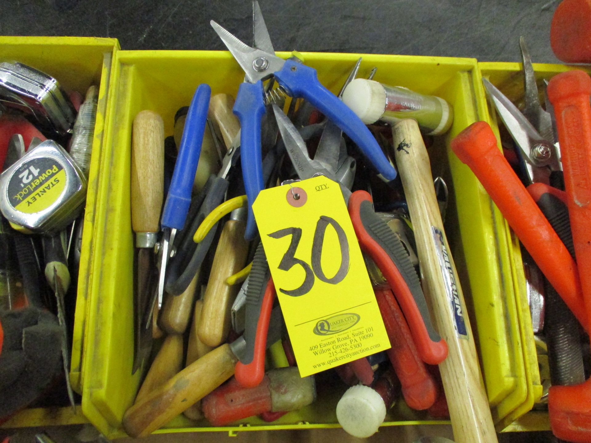 Assorted Hand Tools including Hammers, Screw Drivers, Putty Knives, Utility Knives, Pliers, Snips, T - Image 2 of 2