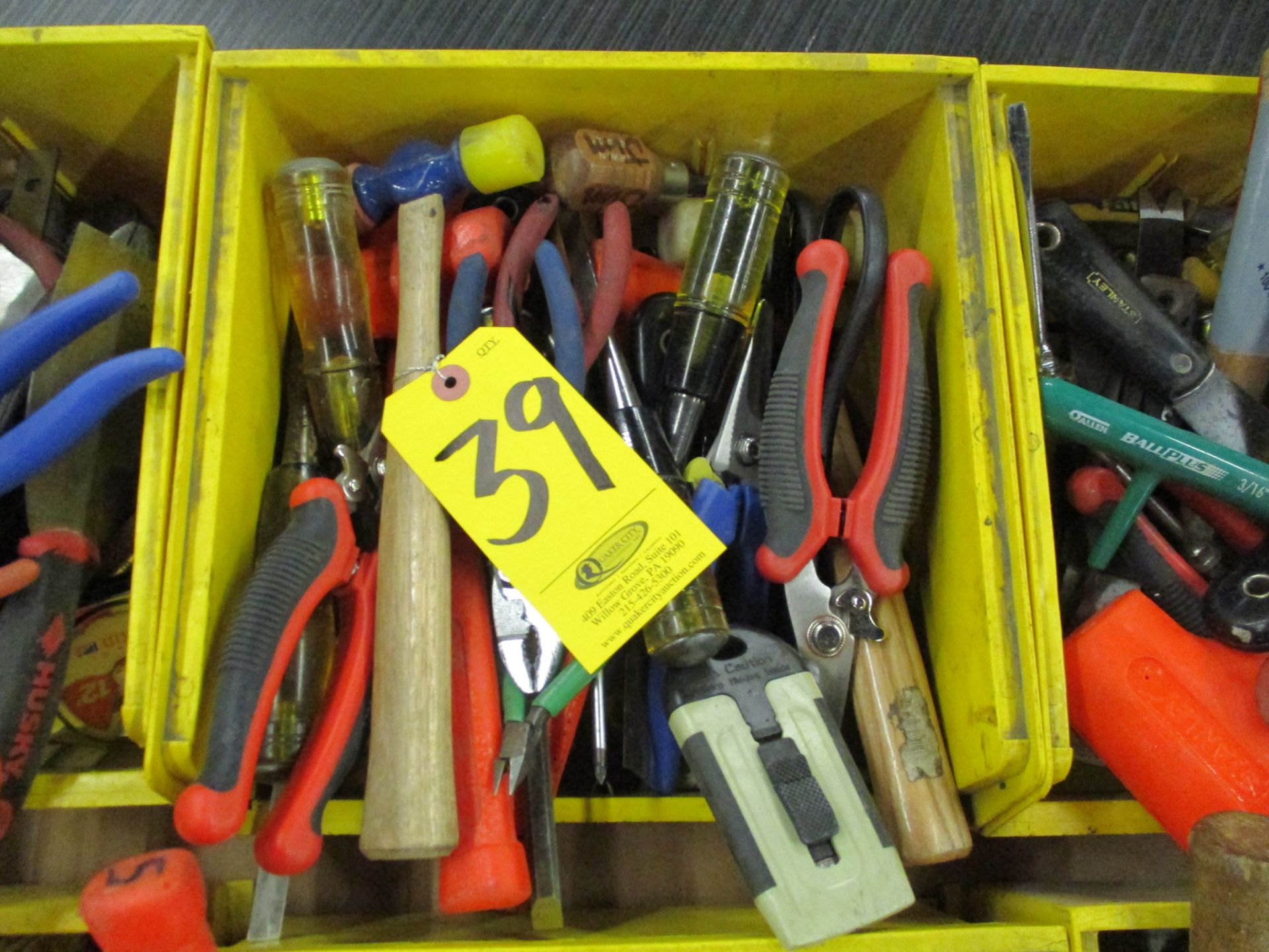 Assorted Hand Tools including Hammers, Screw Drivers, Putty Knives, Utility Knives, Pliers, Snips, T - Image 2 of 2