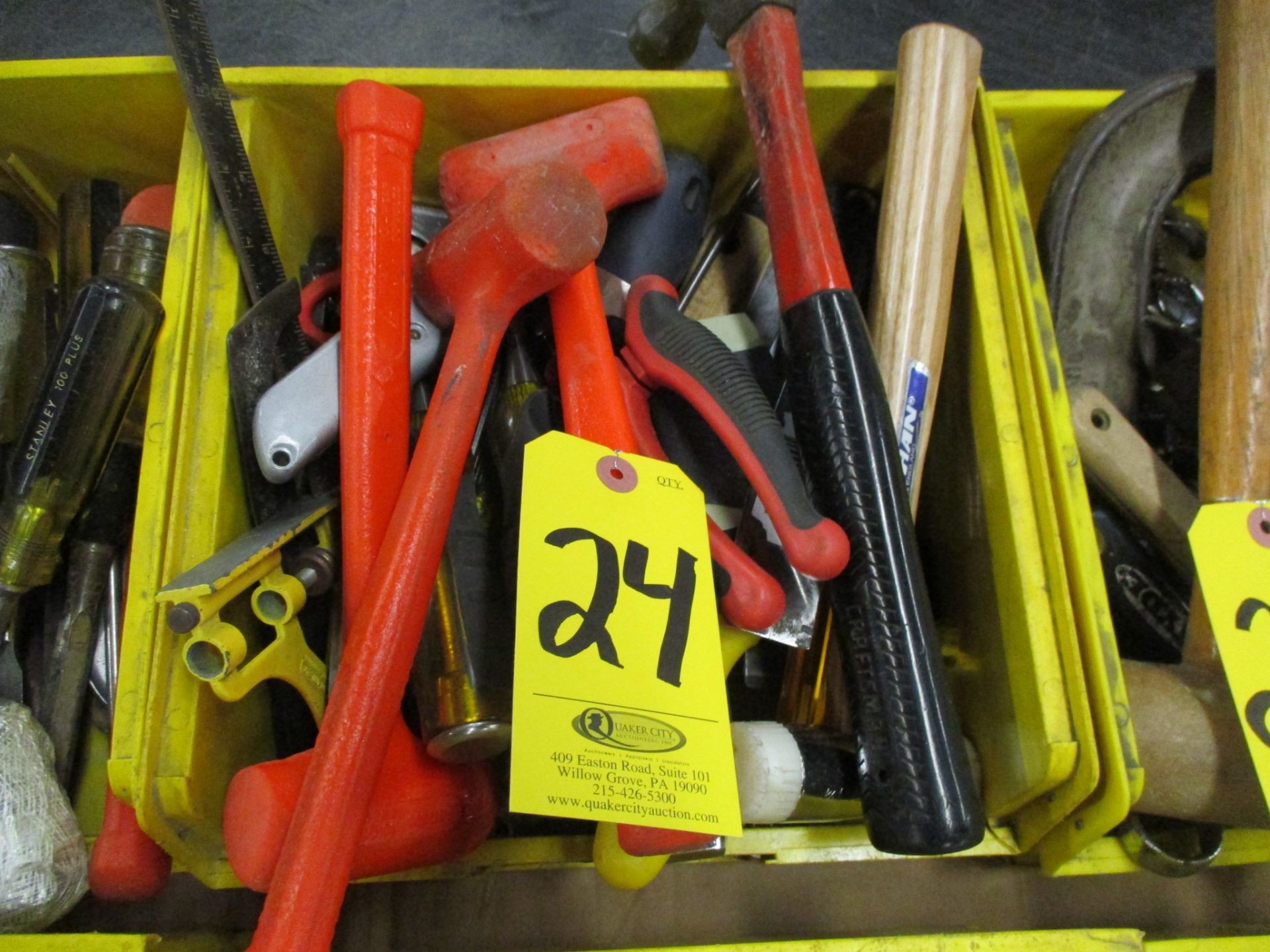 Assorted Hand Tools including Hammers, Screw Drivers, Putty Knives, Utility Knives, Pliers, Snips, T - Image 2 of 2