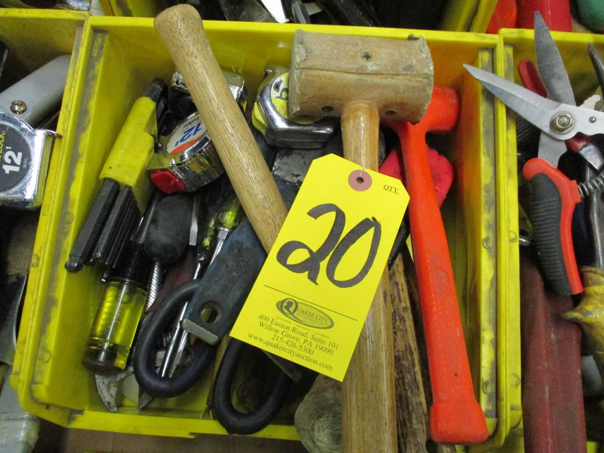 Assorted Hand Tools including Hammers, Screw Drivers, Putty Knives, Utility Knives, Pliers, Snips, T - Image 2 of 2