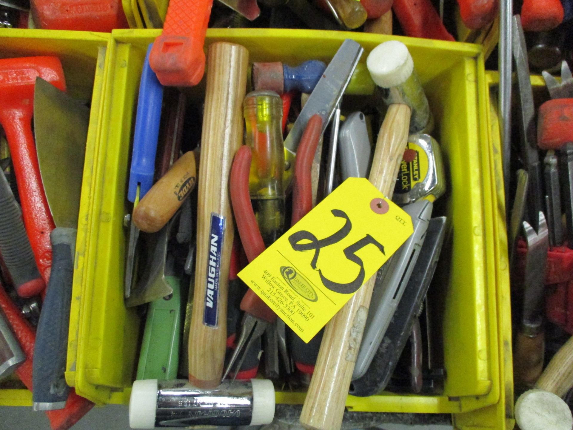 Assorted Hand Tools including Hammers, Screw Drivers, Putty Knives, Utility Knives, Pliers, Snips, T - Image 2 of 2