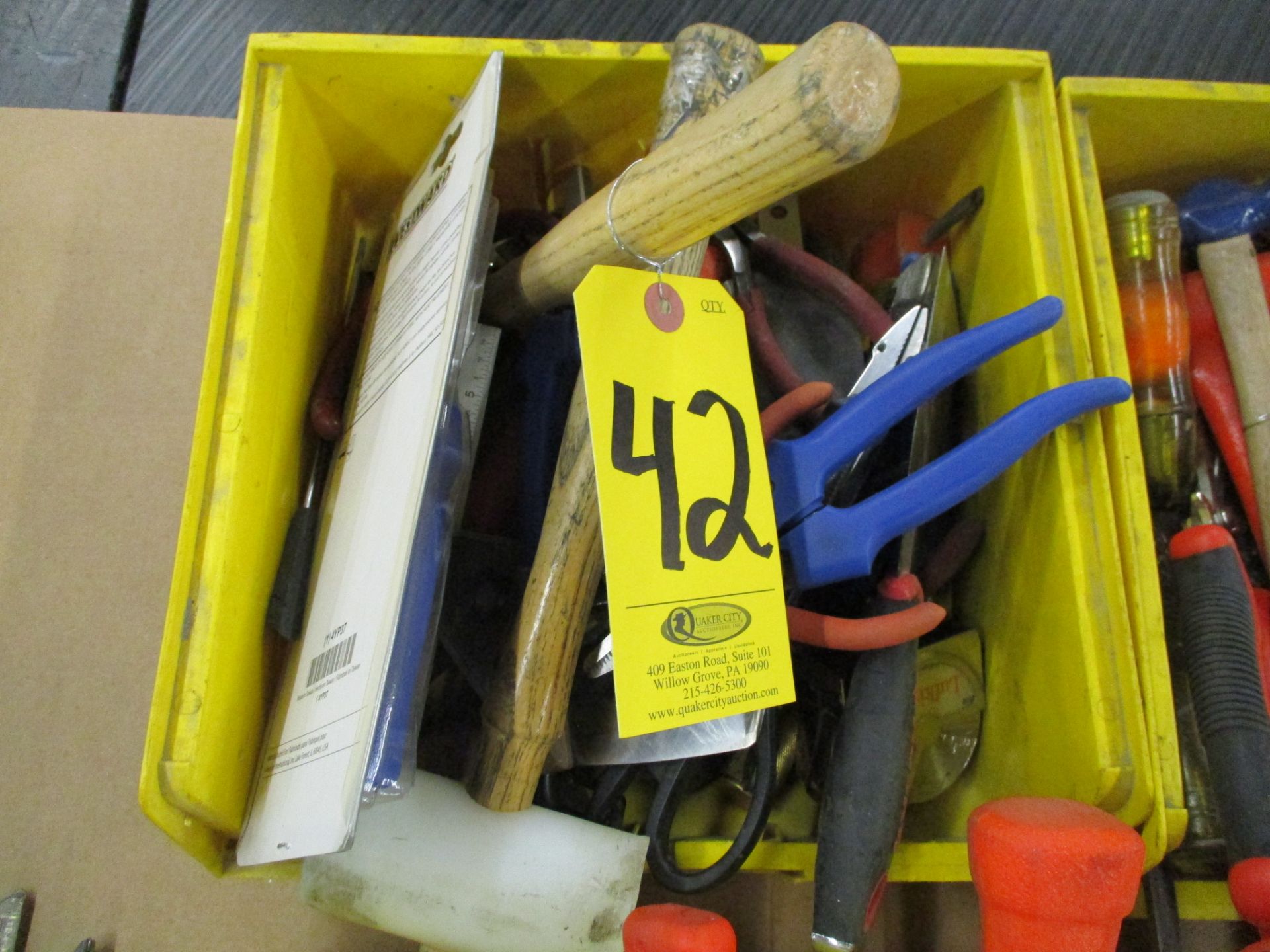 Assorted Hand Tools including Hammers, Screw Drivers, Putty Knives, Utility Knives, Pliers, Snips, T - Image 2 of 2