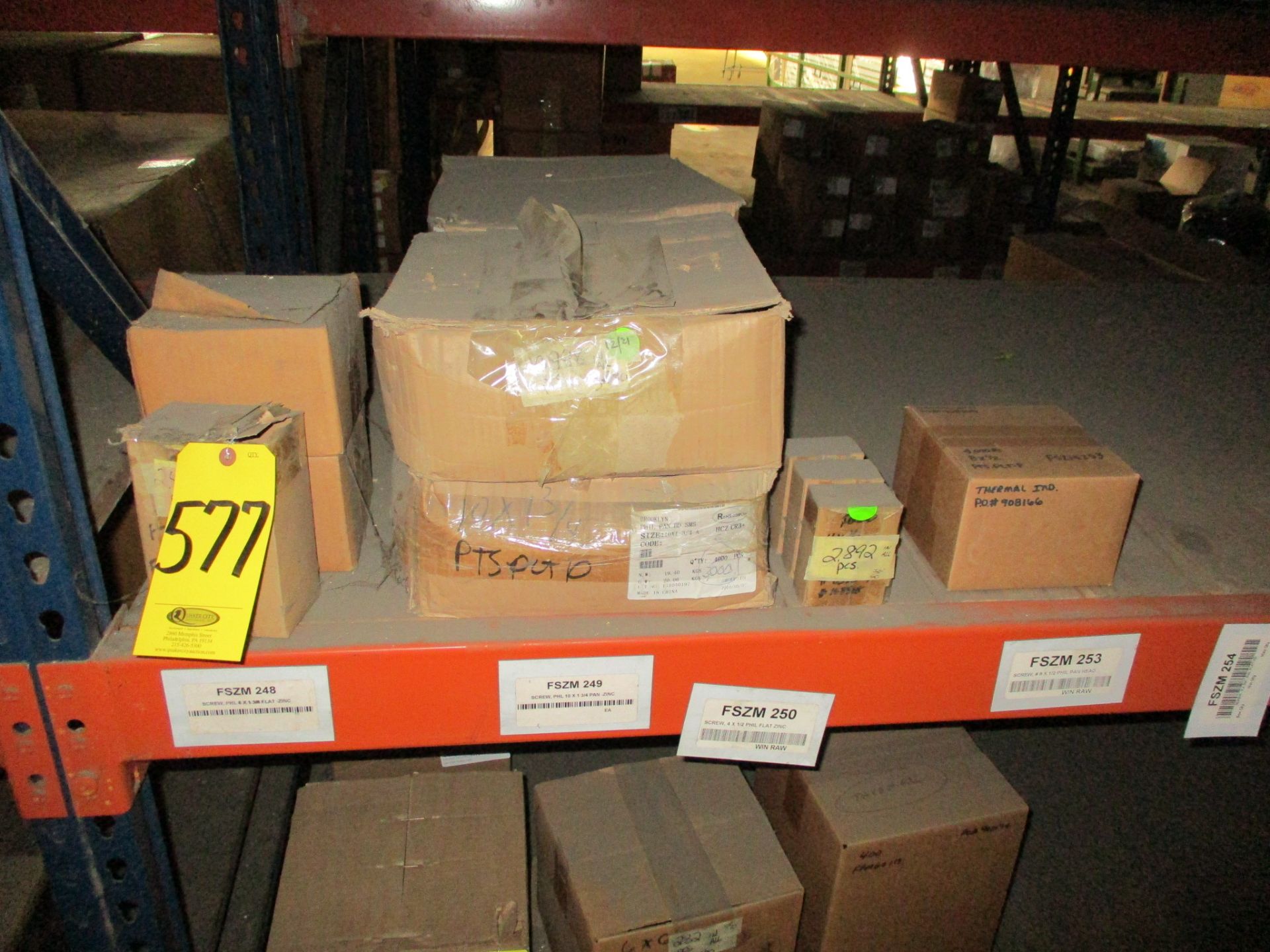 (12) Boxes of Fasteners