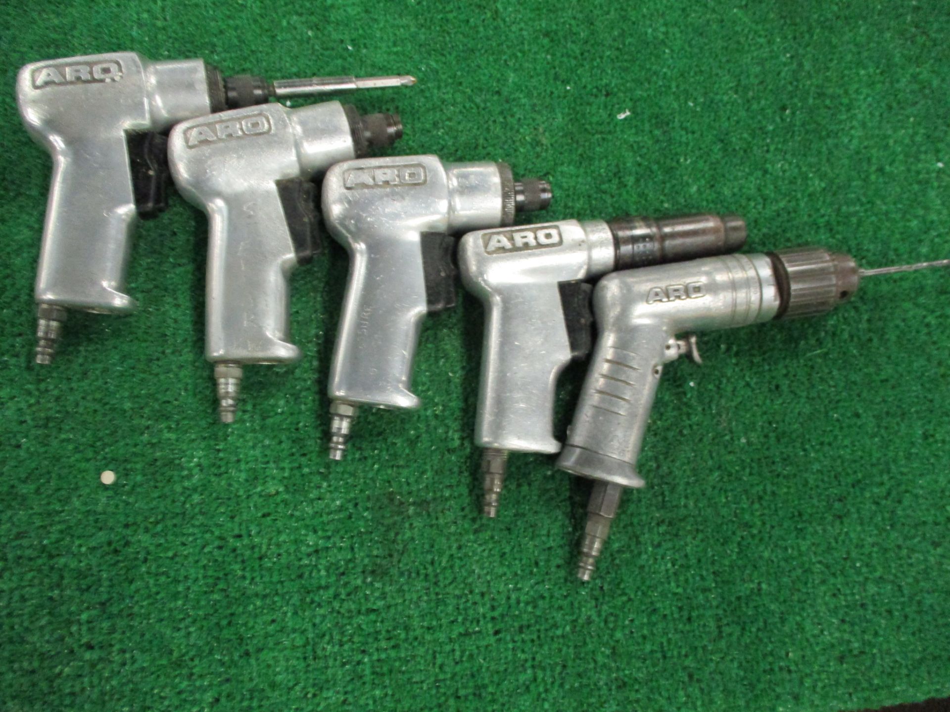 (5) Aro Pistol Grip Pneumatic Drill