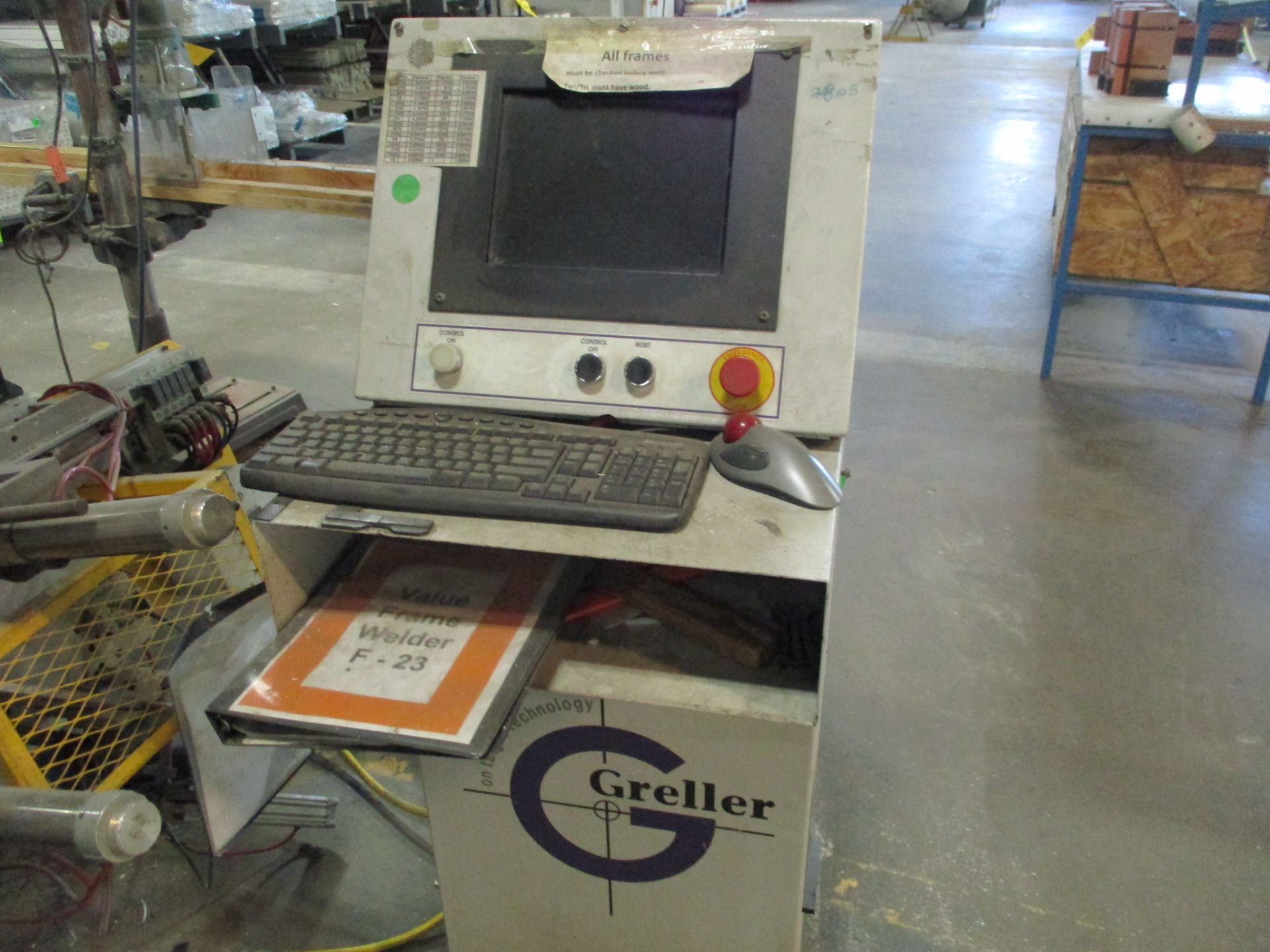 2004 Greller G400SE Automatic 4-Point Welder, s/n 1170, 120" Wide x 132" High Work Area, Foot Contro - Image 4 of 4