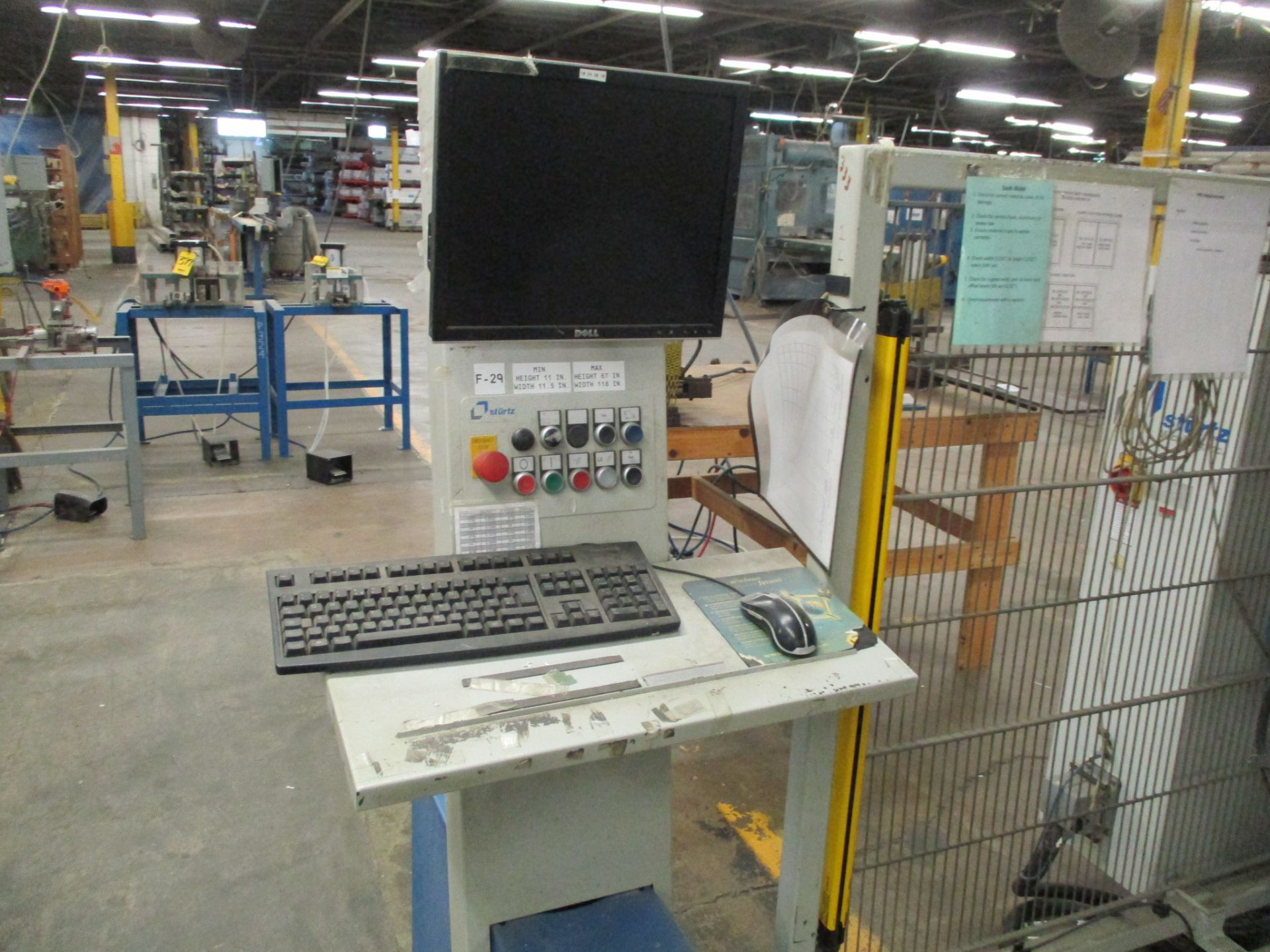 2008 Sturtz SMI-VSM-30/19-C-DS Automatic 4-Point Welder, s/n 120150, 67" Wide x 118" High Work Area… - Image 4 of 4