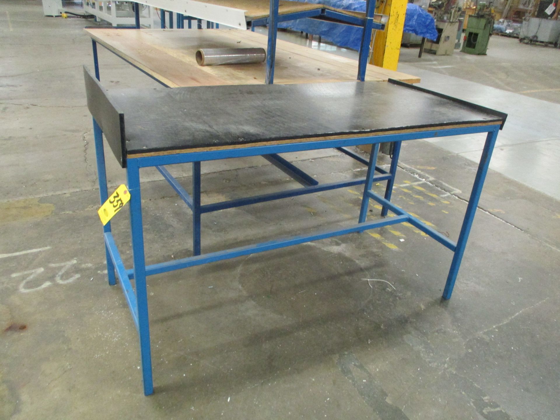 (2) Steel Tables with Poly Top - Image 2 of 2