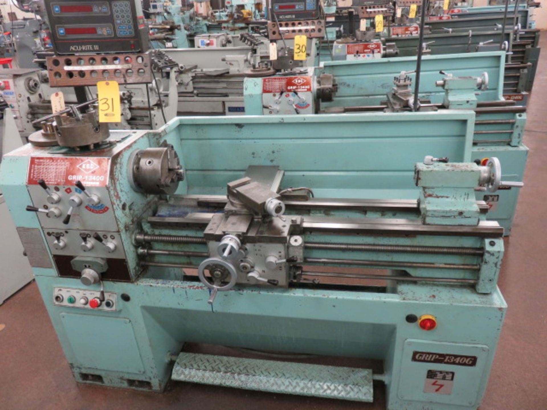 KBC GRIP-1340G GAP BED ENGINE LATHE, S/N 50575, 13 IN/18-3/4 IN X 40 IN, SS 75-2000 RPM... - Image 3 of 3