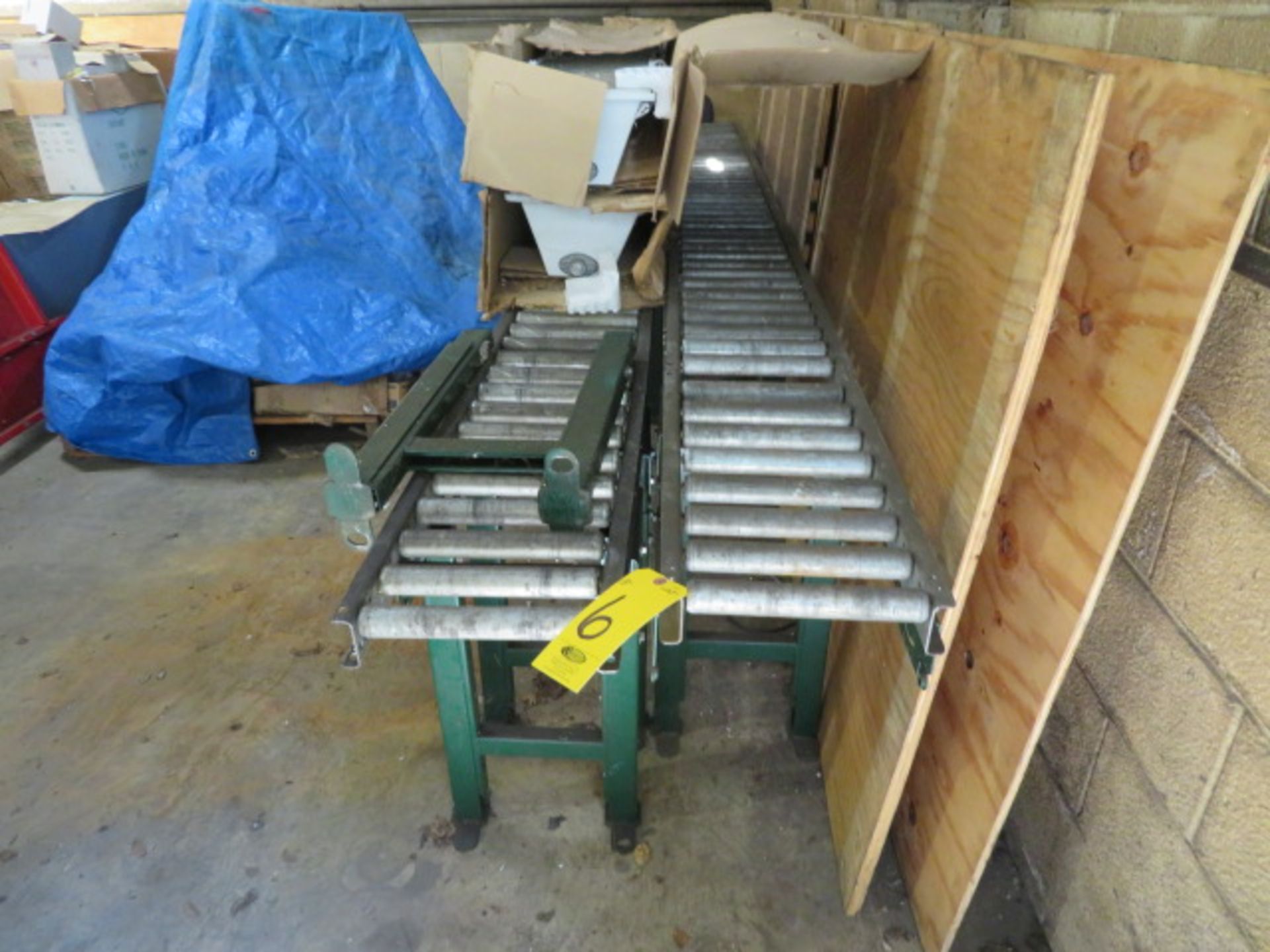 (2) 10 FT X 10 IN ROLLER CONVEYORS W/STANDS