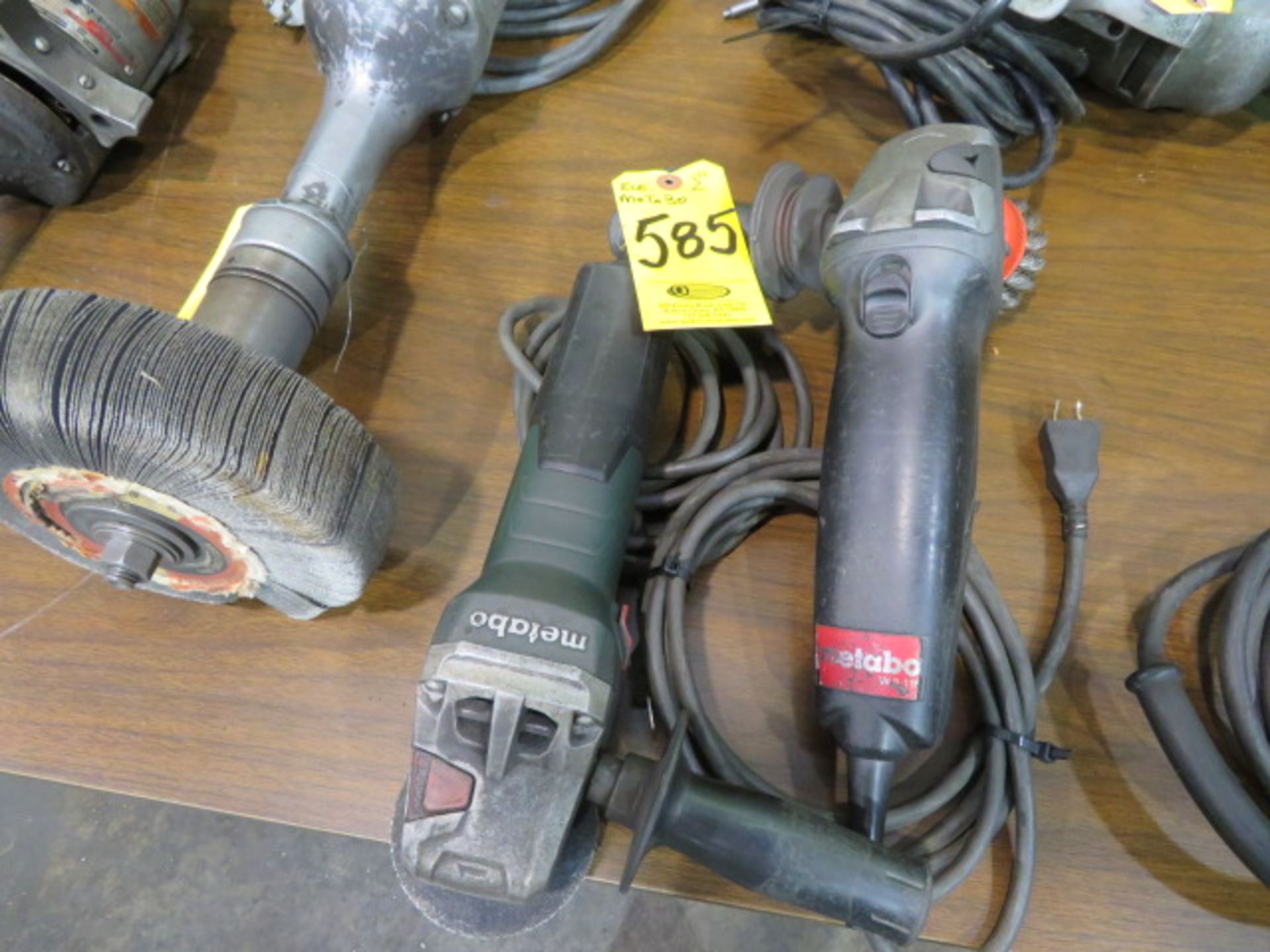 (2) METABO W8 AND W9 RIGHT ANGLE GRINDERS