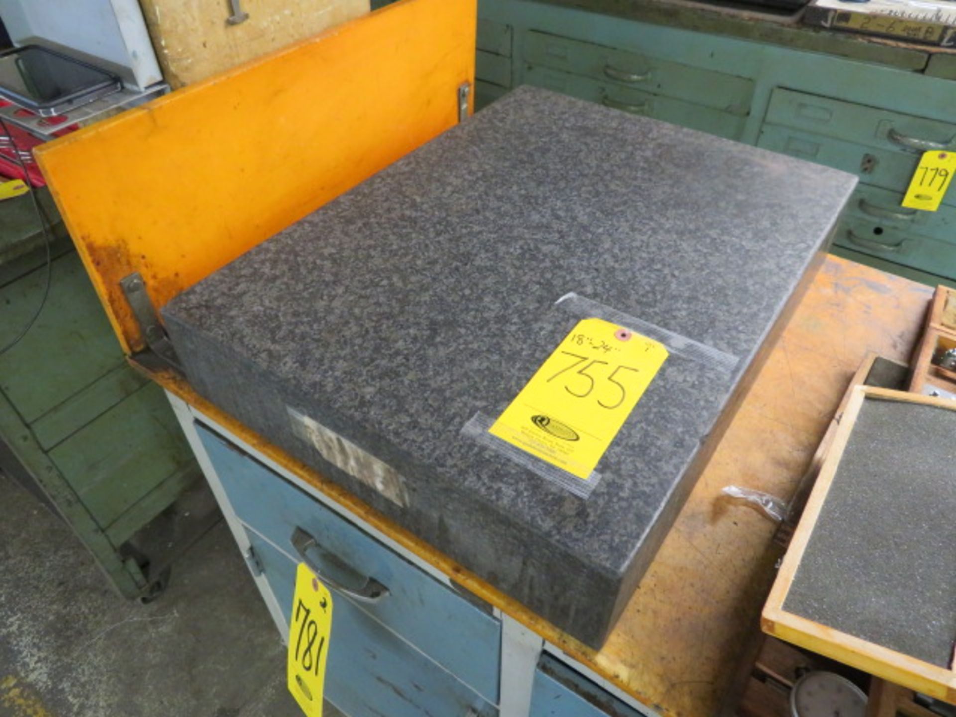 GRANITE SURFACE PLATE 18 IN X 24 IN WITH STAND