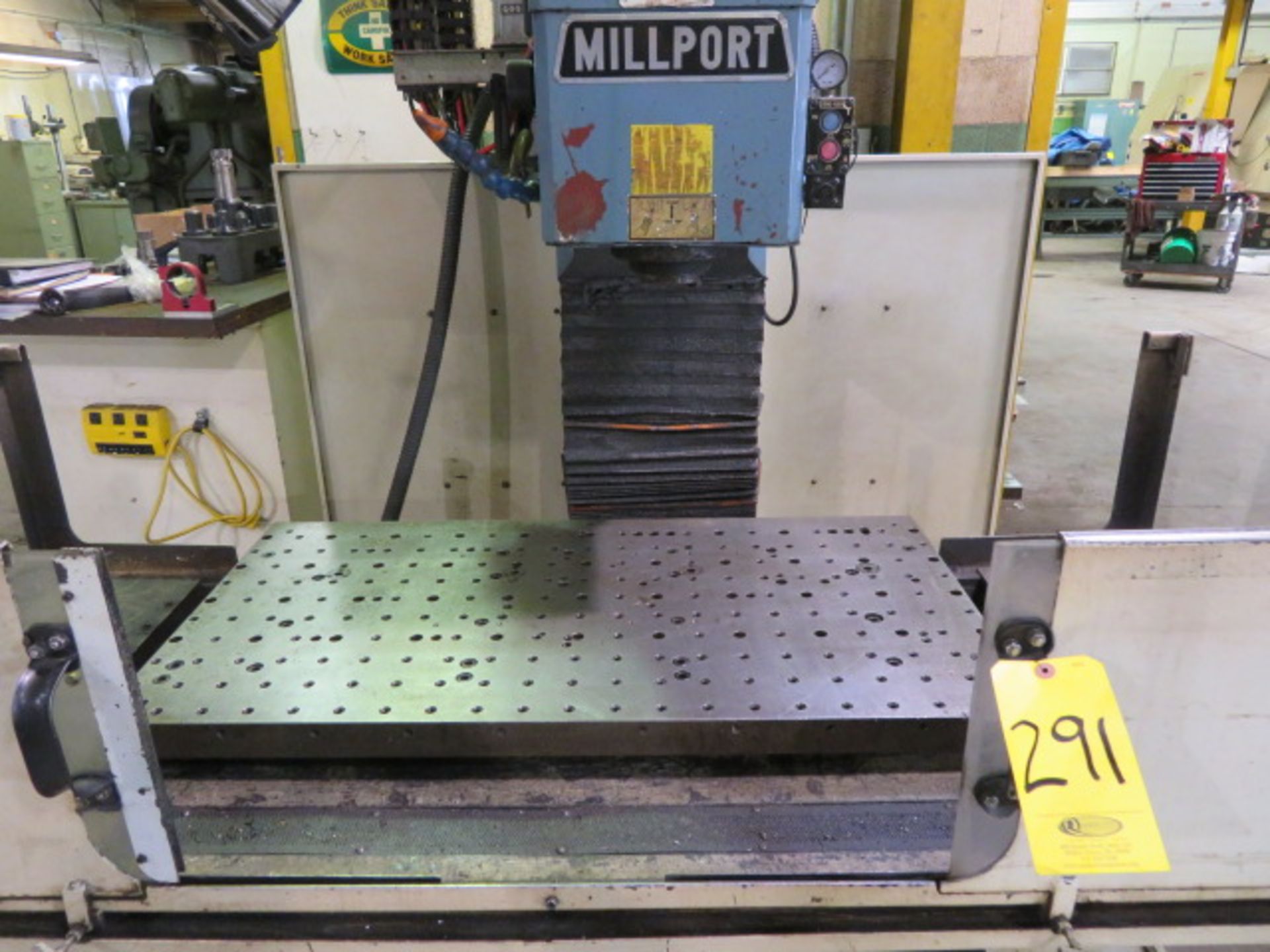 MILLPORT RHINO 40B CNC BED MILL, S/N 290057, CENTROID M4005 CONTROL, 40 TAPER, X-39 IN., Y-15.7 - Image 3 of 6