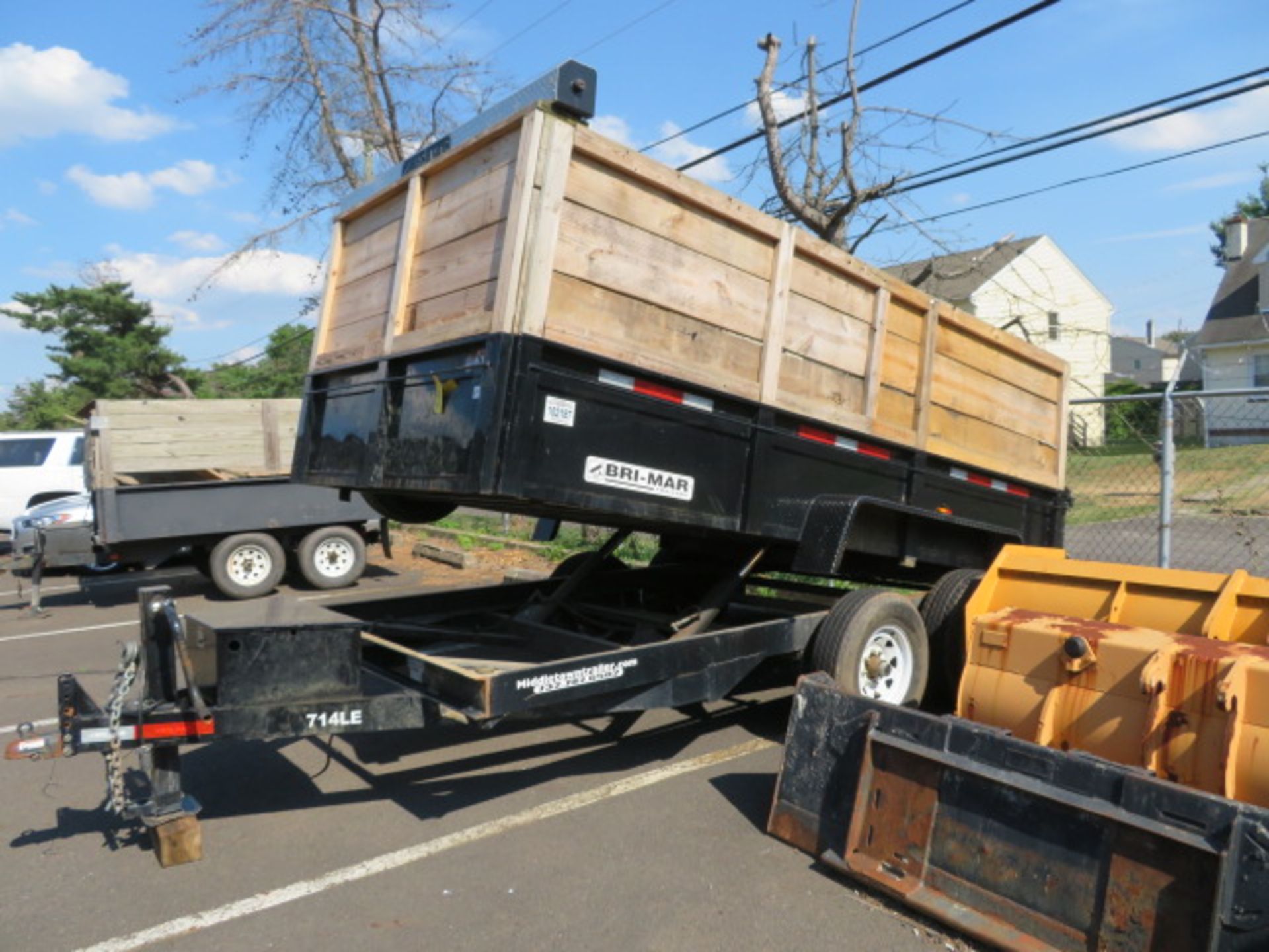 2016 BRI-MAR 714LE DUMP TRAILER, VIN 58CB1DC25GC003104, ELECTRIC BRAKES, TARP - Image 5 of 8