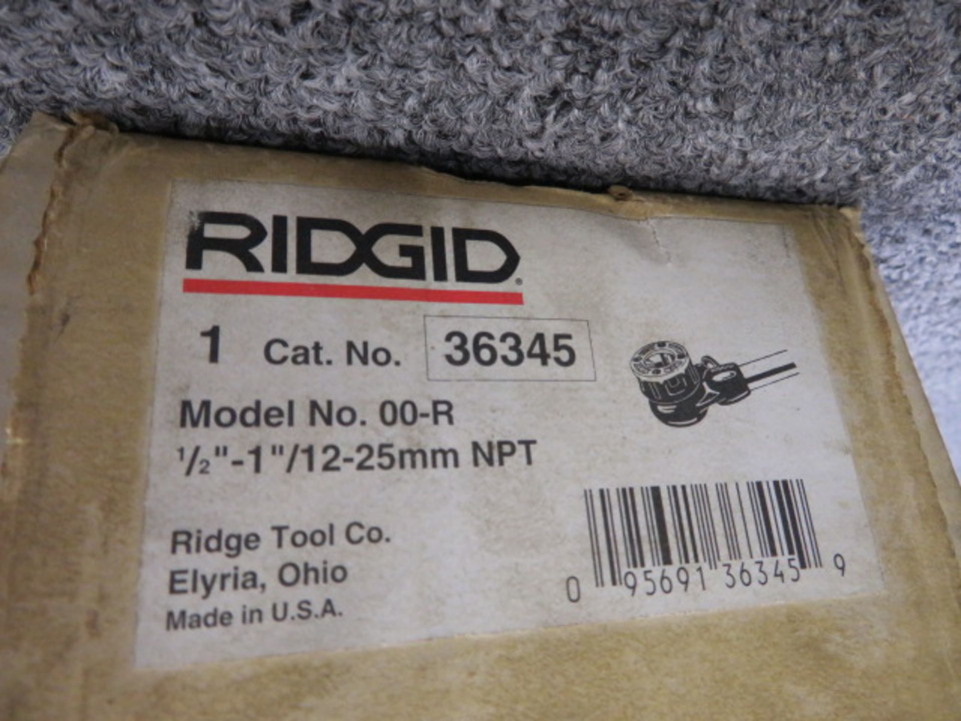 RIDGID NO. 36345 (MDL 00-R) 1/2", 3/4 " & 1" HAND THREADER - Image 2 of 2