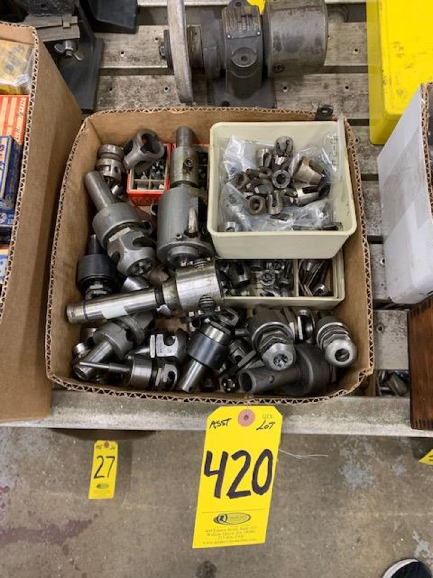 ASSORTED TOOL HOLDERS W/QUIK-CHANGE COLLETS