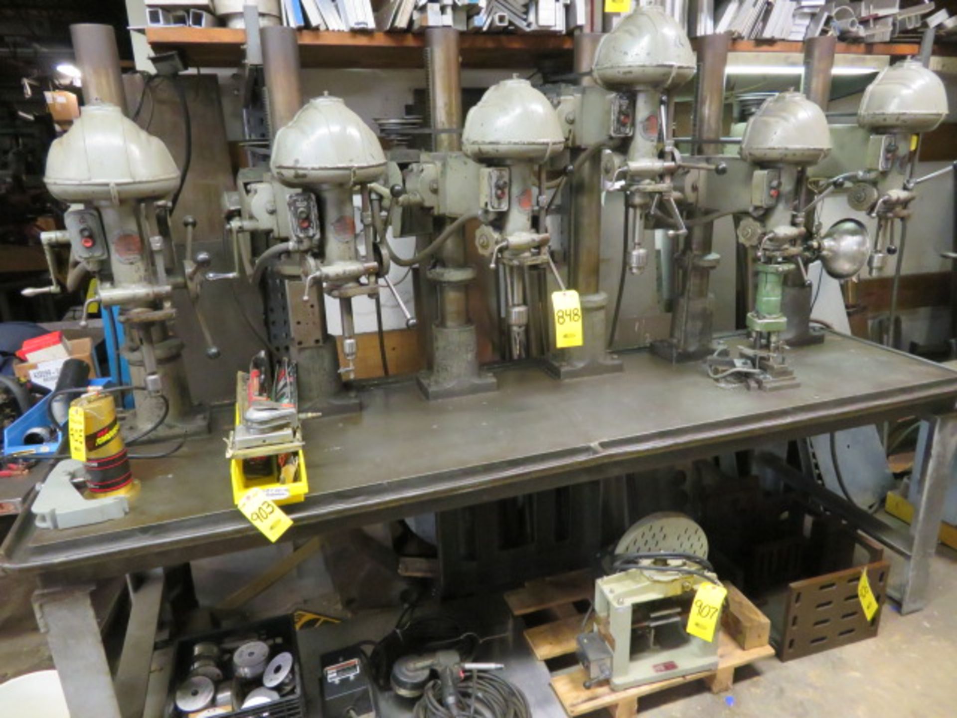 WALKER-TURNER 20: 6-HEAD HD DRILL PRESS…