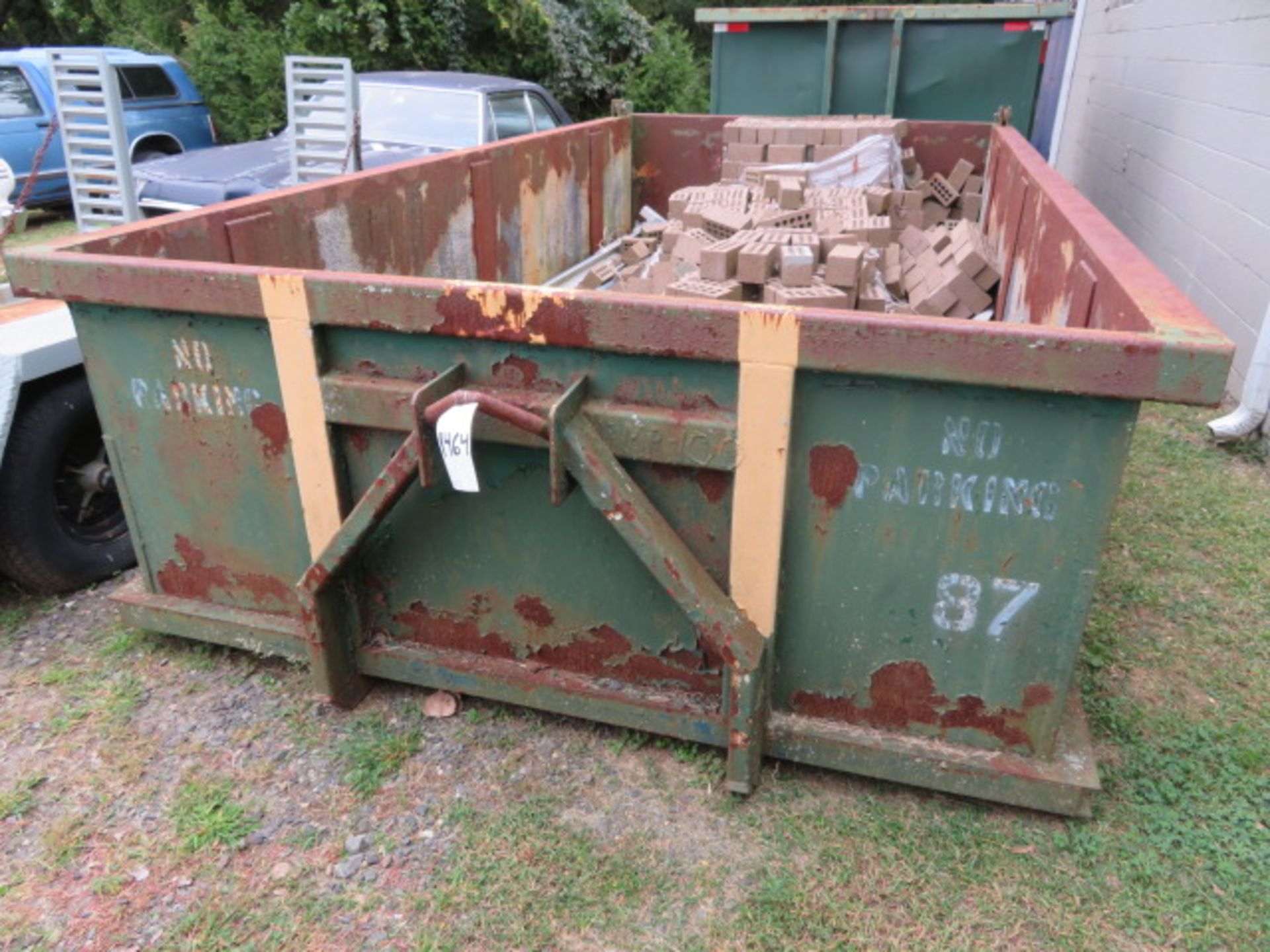 10 CU. YD. HOOK LIFT CONTAINER W/BRICK CONTENTS