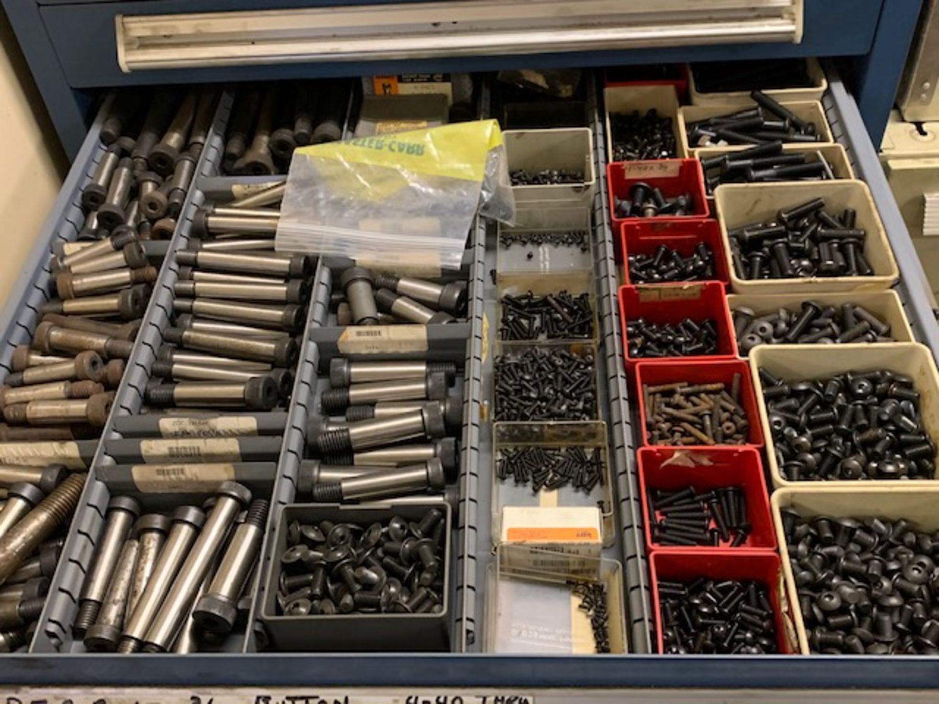 VIDMAR 15-DRAWER CABINET WITH PRESS DIE SPRINGS AND ASSORTED HARDWARE CONTENTS - Image 8 of 15