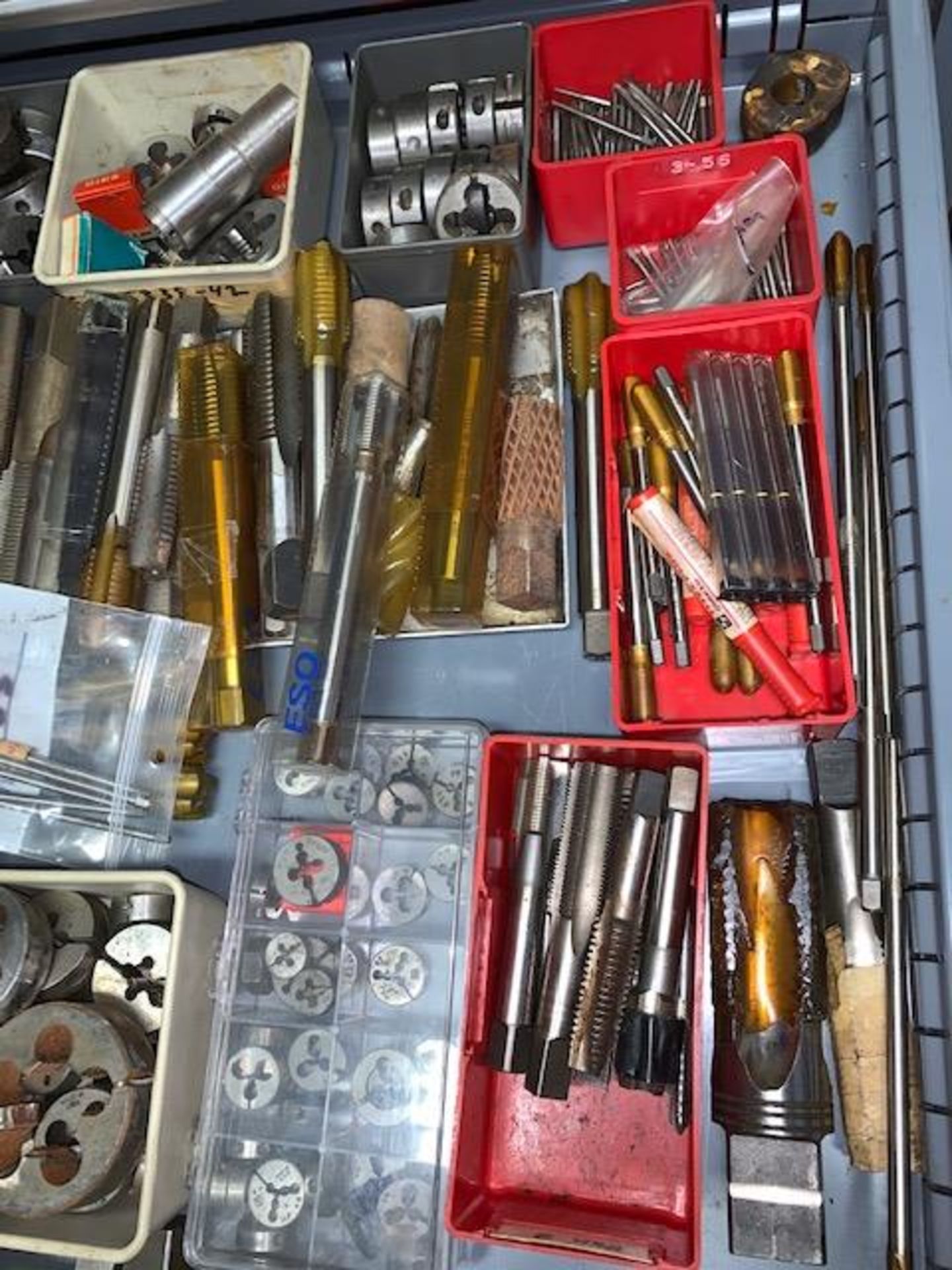 ASSORTED TAPS AND DIES (7TH DRAWER OF LOT 502 IN OFFICE) - Image 2 of 3