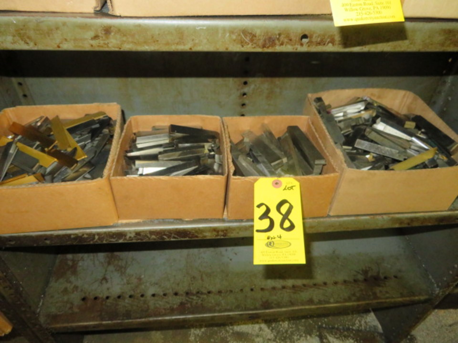 (4) BOXES OF ASSORTED TOOL STEEL