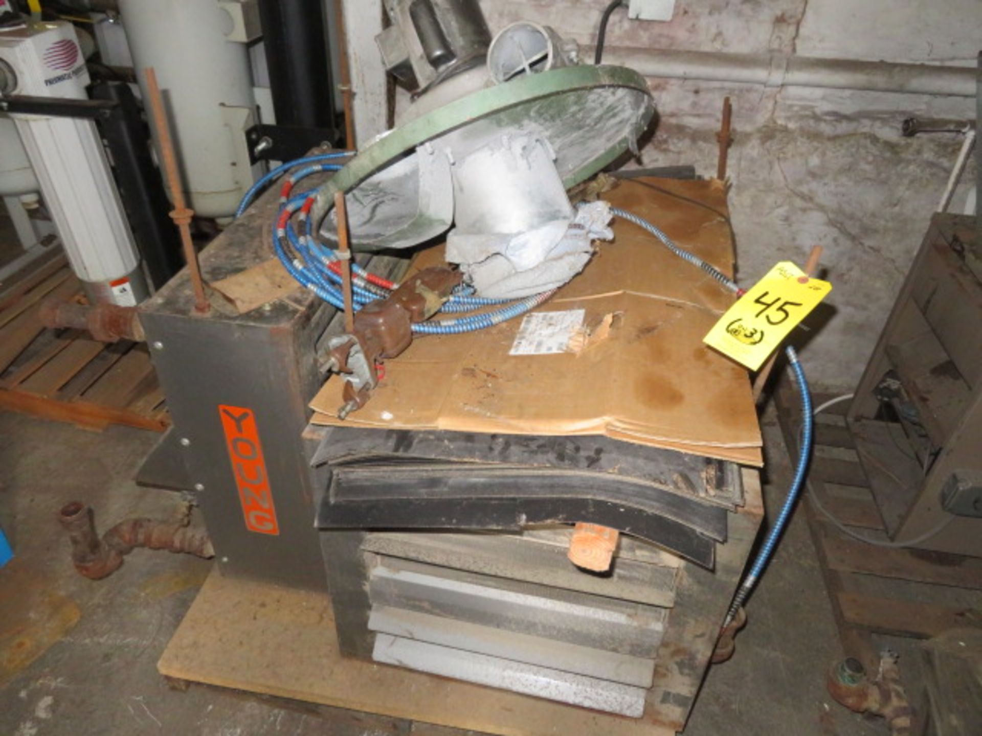 (3) SKIDS OF ASSORTED STEAM AND GAS HEATERS (DOES NOT INCLUDE DUST COLLECTOR SHOWN IN PHOTO) - Image 2 of 4