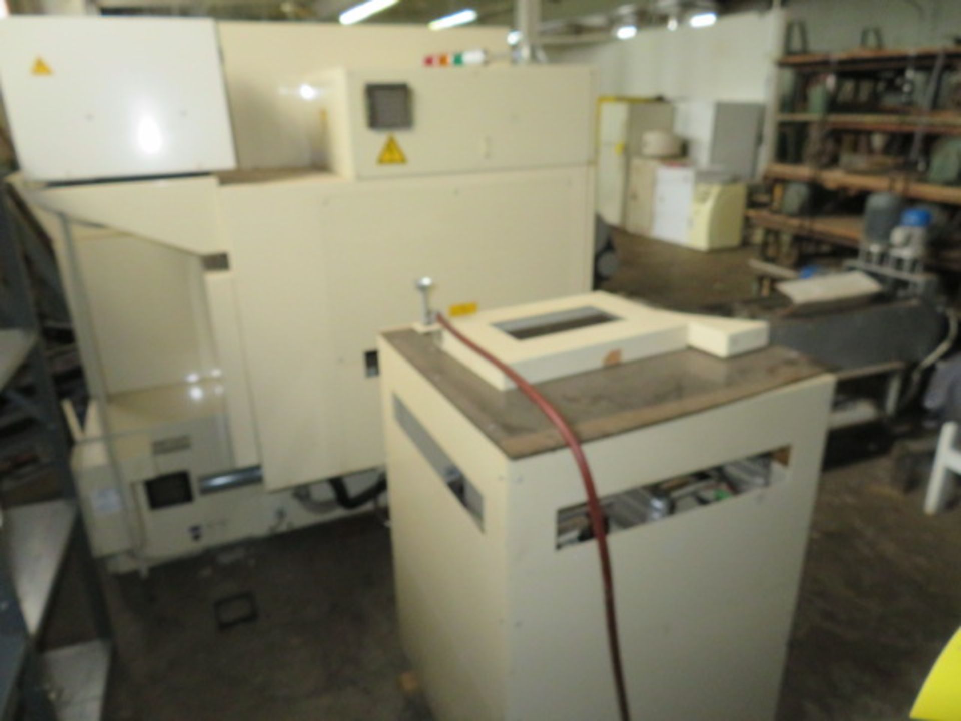 FUJI GP-341 SILKSCREEN CIRCUIT BOARD PRINTING MACHINE W/FEED UNIT - Image 6 of 8