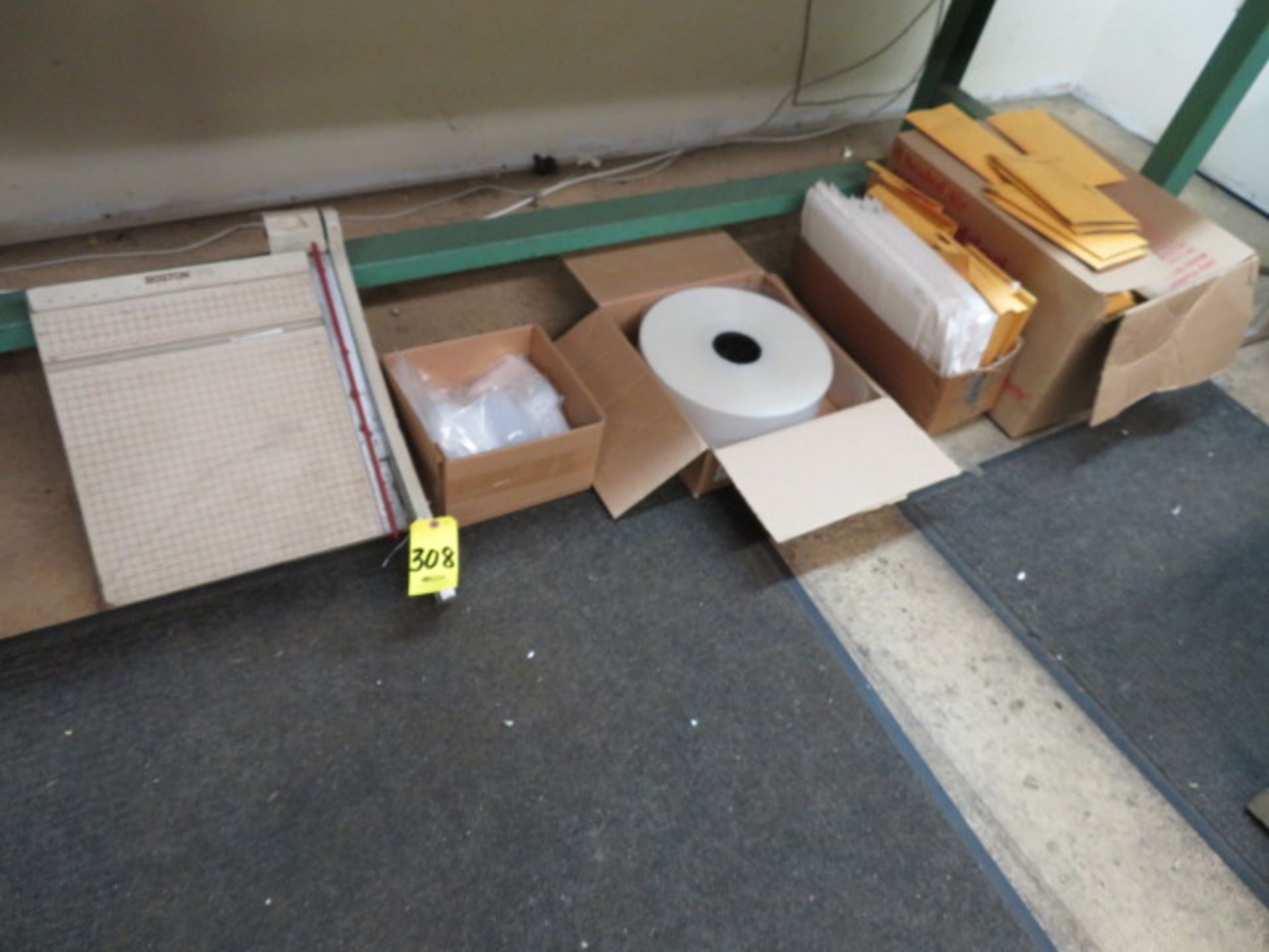 ASSORTED PACKAGING SUPPLIES AND PAPER CUTTER